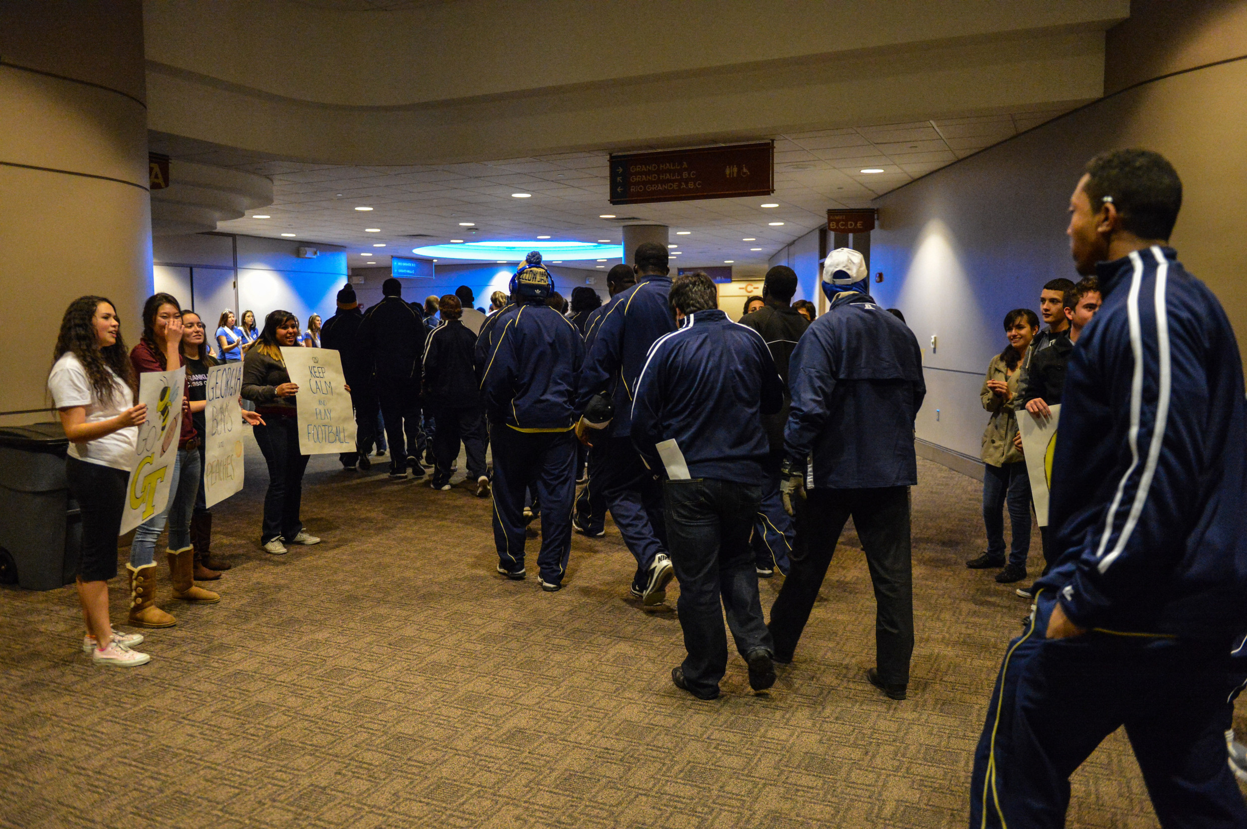 Players went to the Convention Center in El Paso for dinner, karaoke, and to select their bowl gifts from the Sun Bowl.