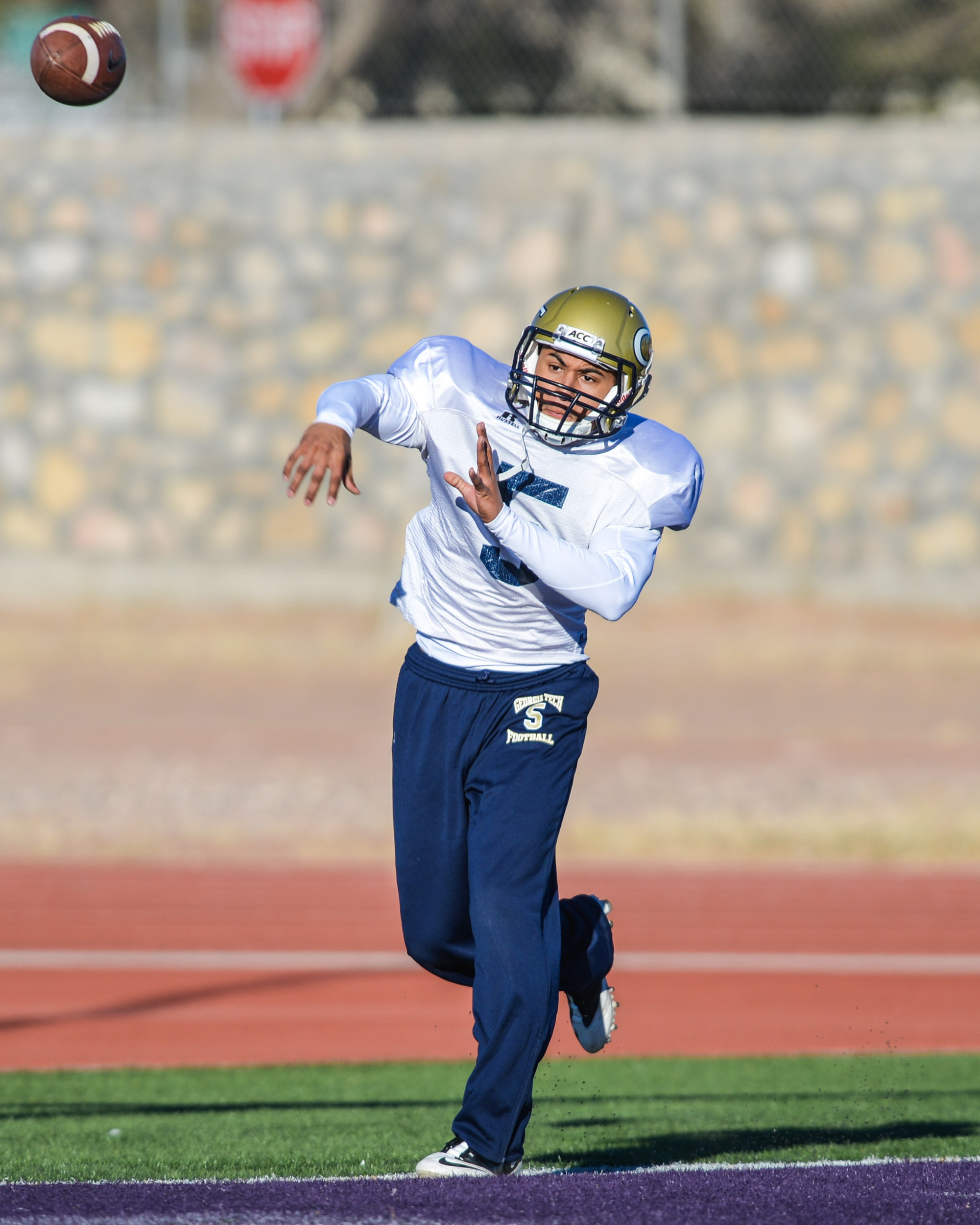 Georgia Tech held it's second practice in El Paso for the 2012 Hyundai Sun Bowl.
