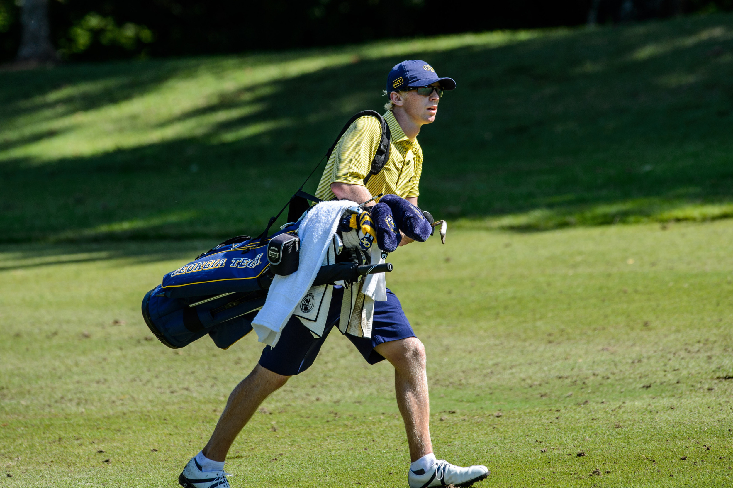 Anders Albertson during the final round of the Carpet Capital Collegiate, September 7, 2014