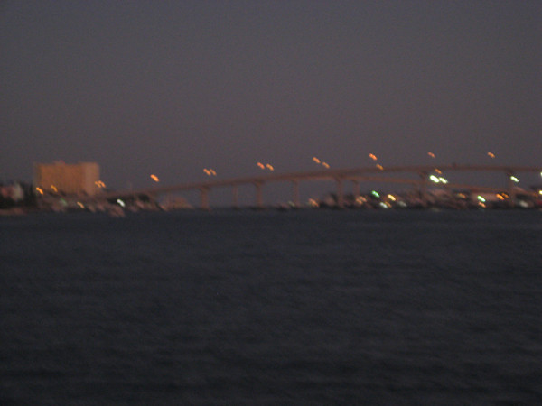 The view of the bridges from the boat