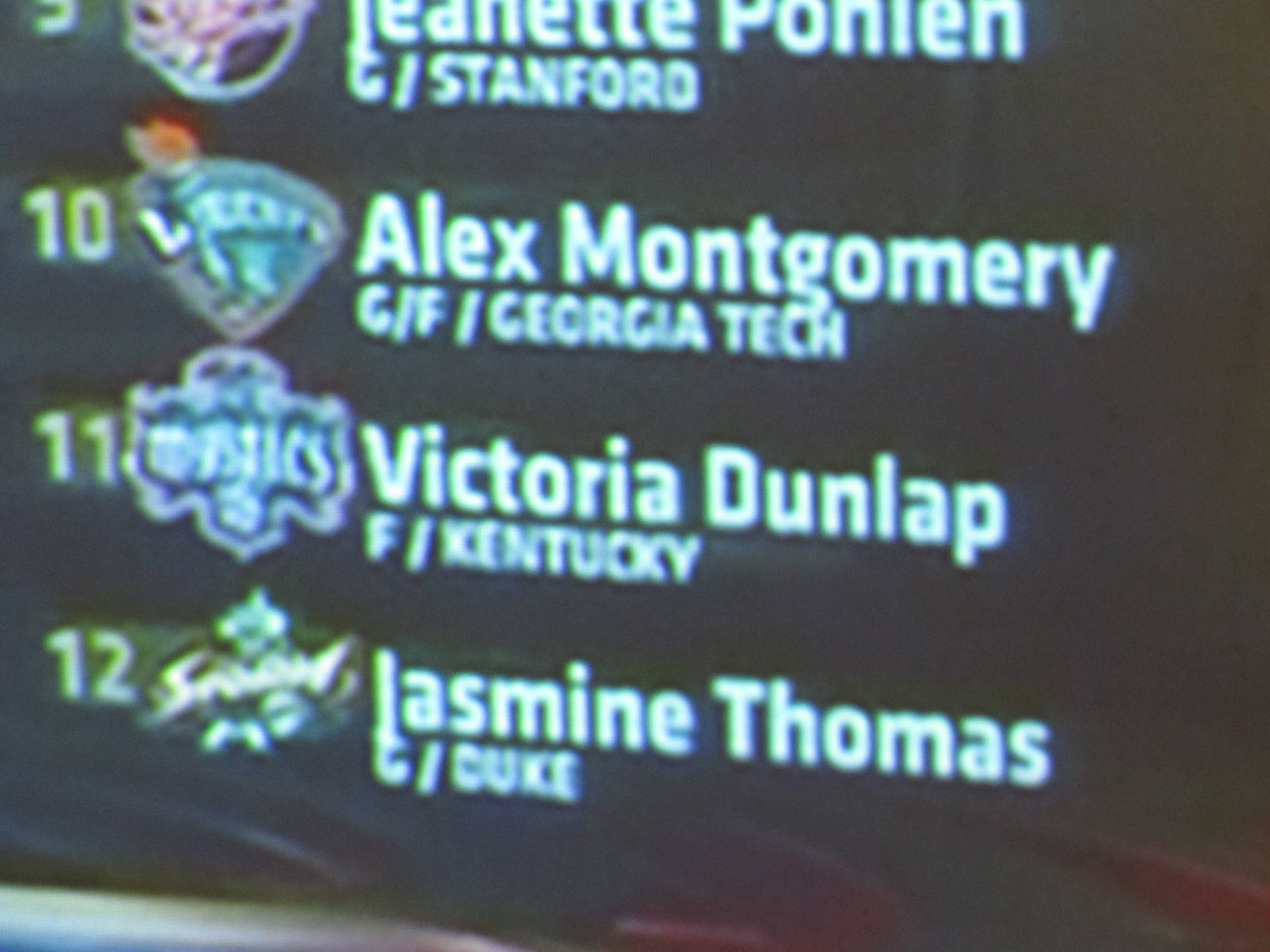 2011 WNBA Draft Party - Alex Montgomery taken in the first round and 10th overall by the New York Liberty