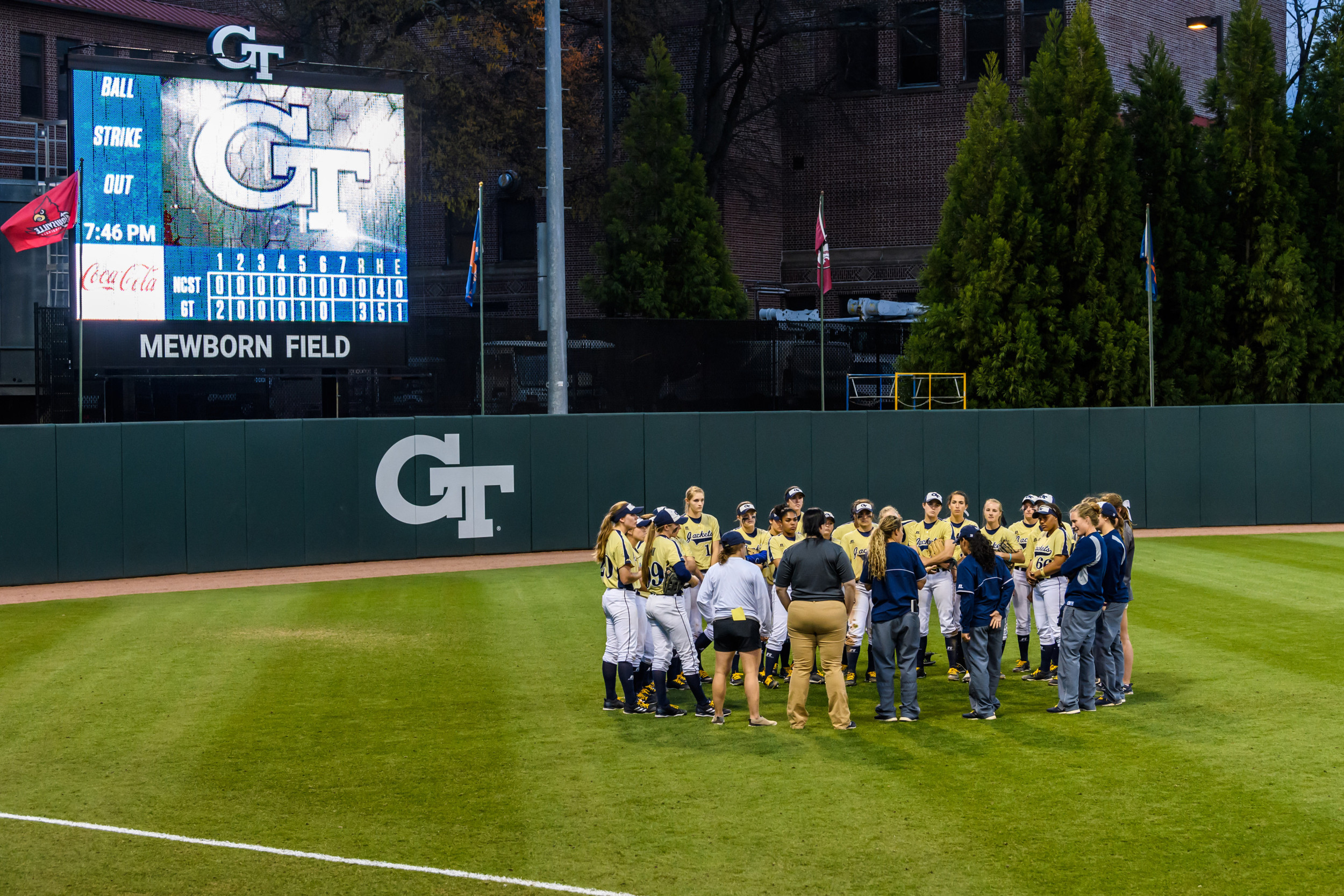 Team huddle