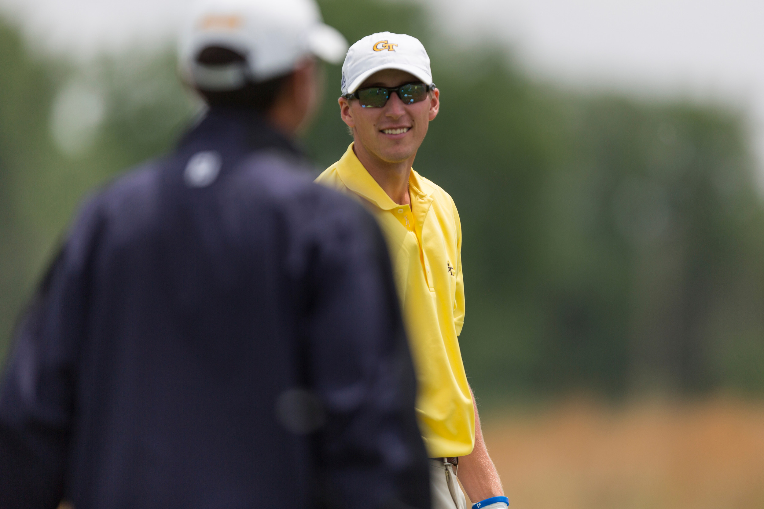 Richard Werenski with Assistant Coach Brennan Webb on the practice tee, Sunday May 25, 2014
