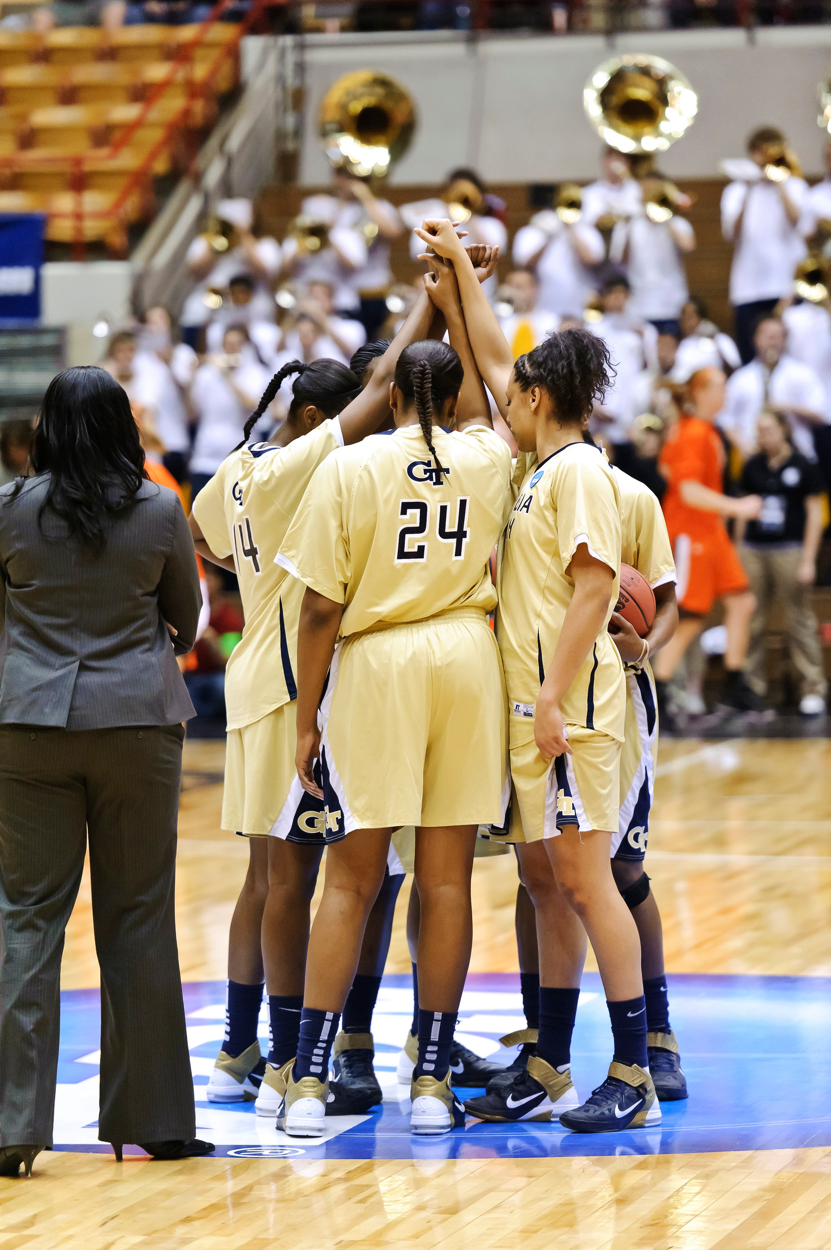 Team Photo - Women's NCAA First RoundGeorgia Tech (69) vs. Bowling Green State University (58)