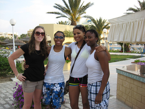 We made it to the hotel.