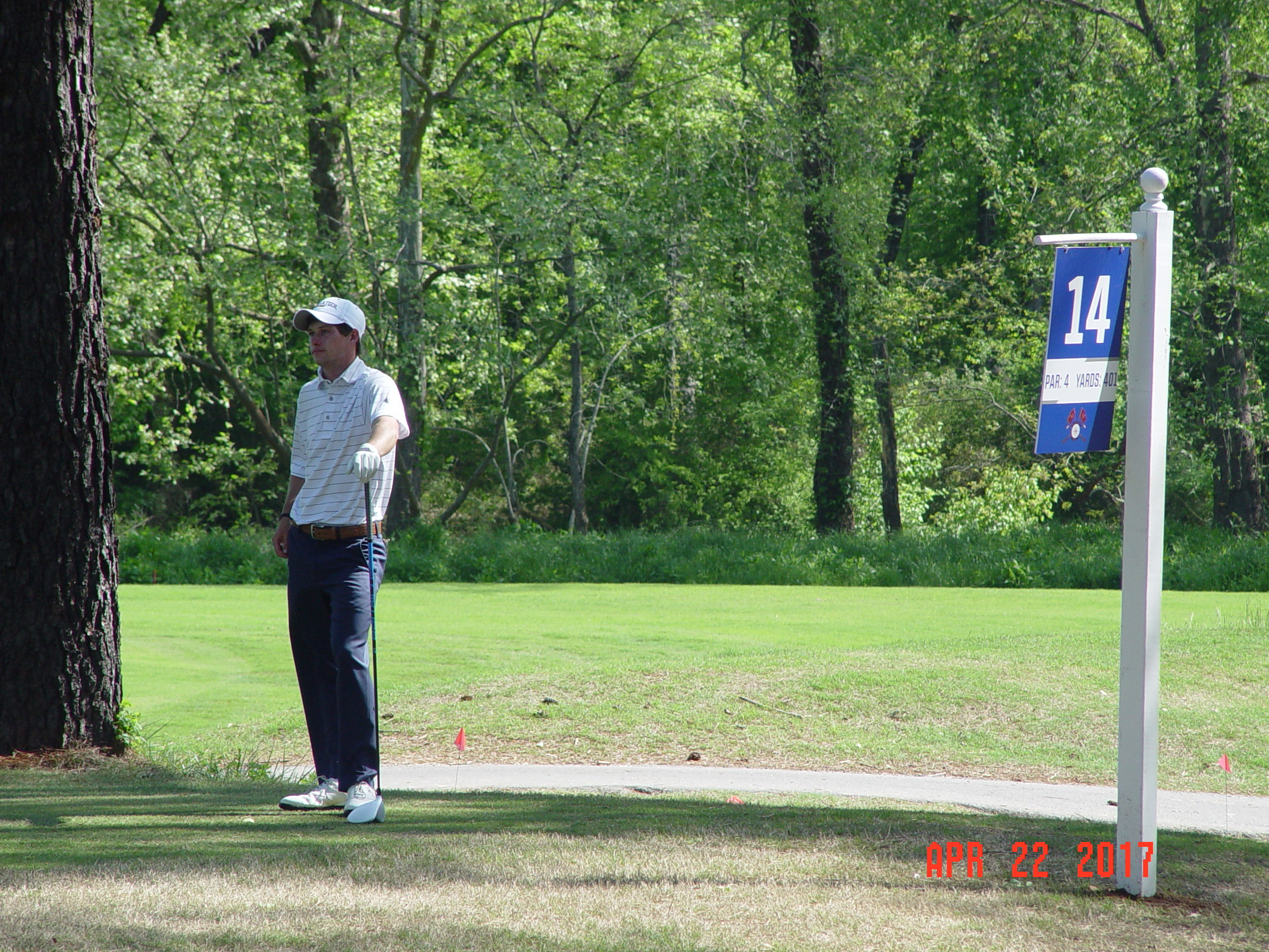 James Clark during the second round of the ACC Men's Golf Championship, Musgrove Mill Golf Club, Clinton, S.C., April 22, 2017