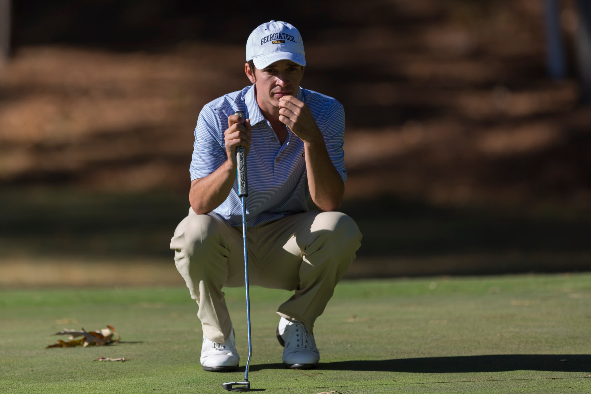 Jacob Joiner during the second round of the Golf Club of Georgia Collegiate, October 22, 2016