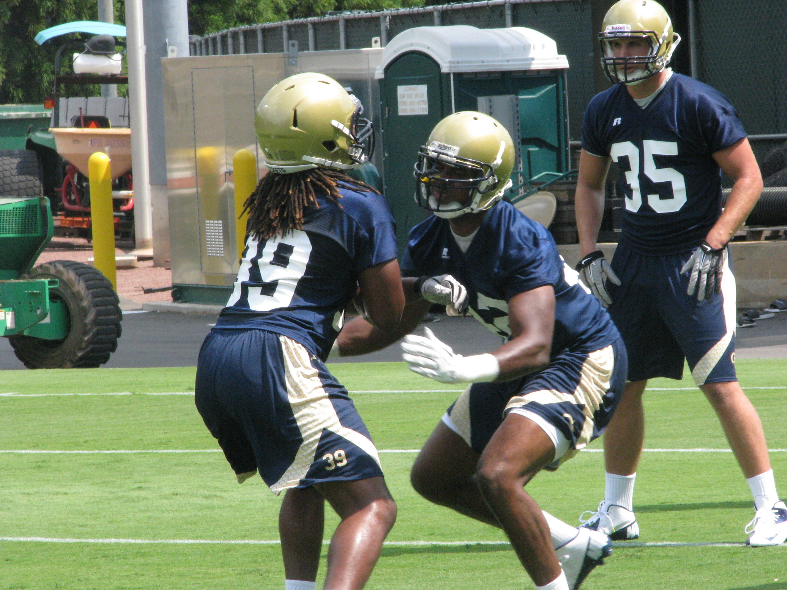 First day of 2012 Preseason Football Practice (8/3/12)