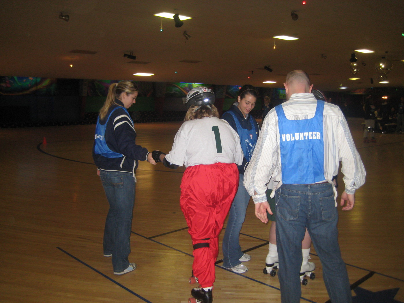 Softball team volunteers at the 2010 Special Olympics (Jan. 15-16, 2010).