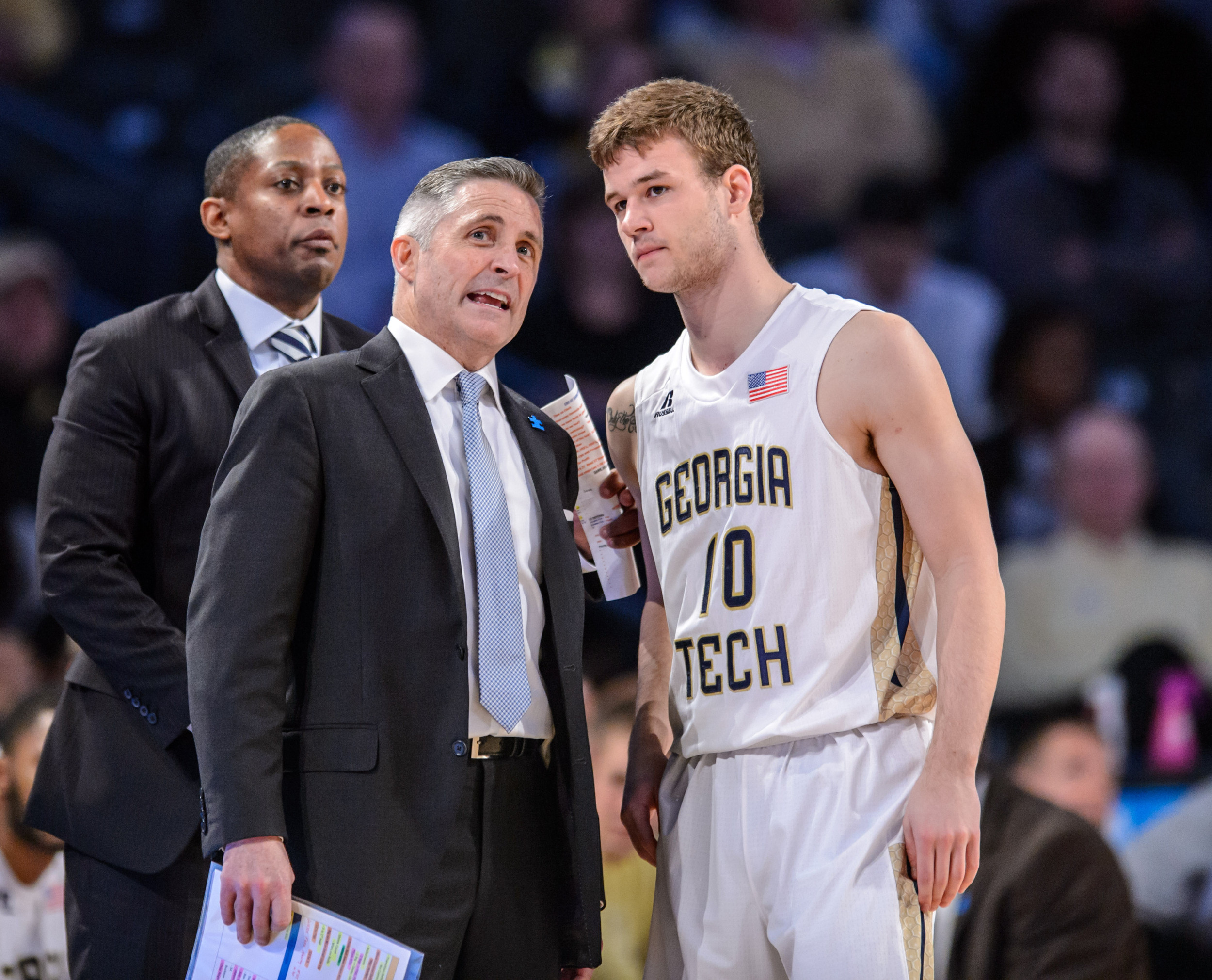 Coach Brian Gregory, Travis Jorgenson (10)