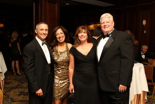 Brian and Yvette Gregory with Dawn and Wayne Hogan at the 2012 BasketBALL Gala.