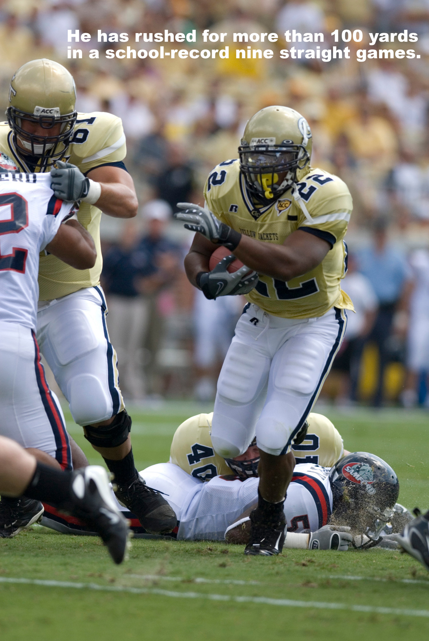 Georgia Tech senior running backTashard Choice is off to a fast start in 2007.