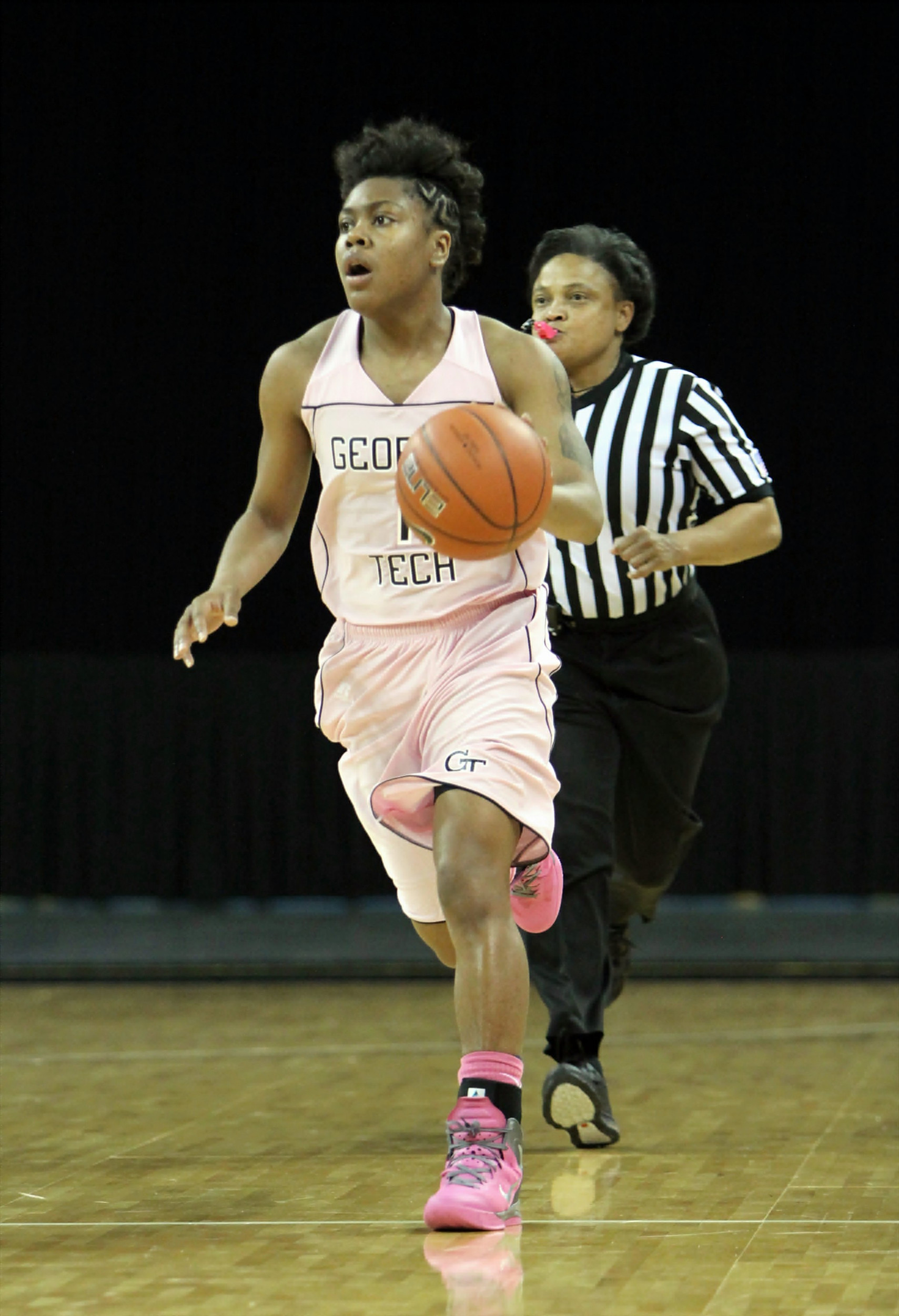 Dawnn Maye during the Boston College Play 4Kay game.