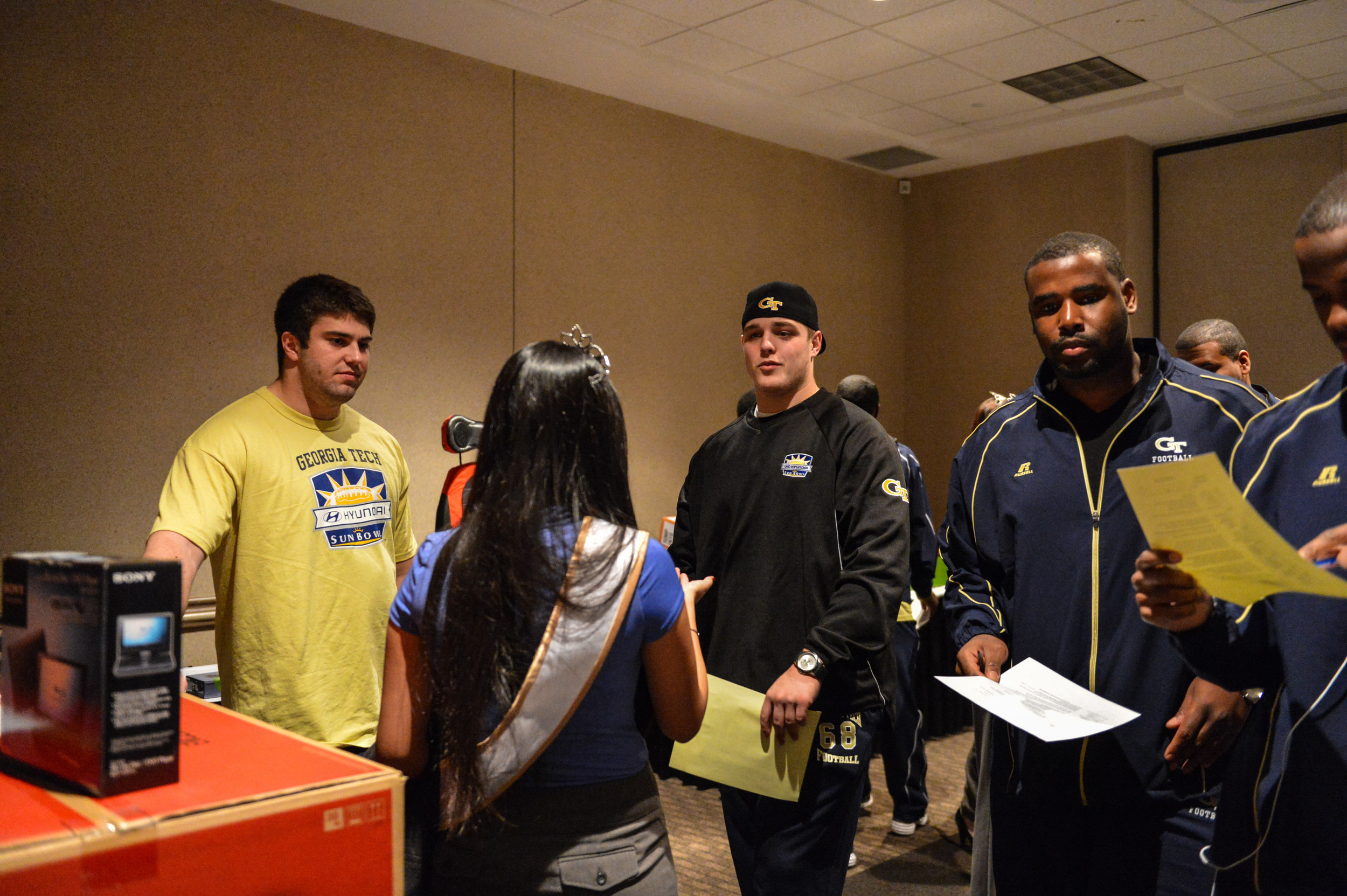 Players went to the Convention Center in El Paso for dinner, karaoke, and to select their bowl gifts from the Sun Bowl.