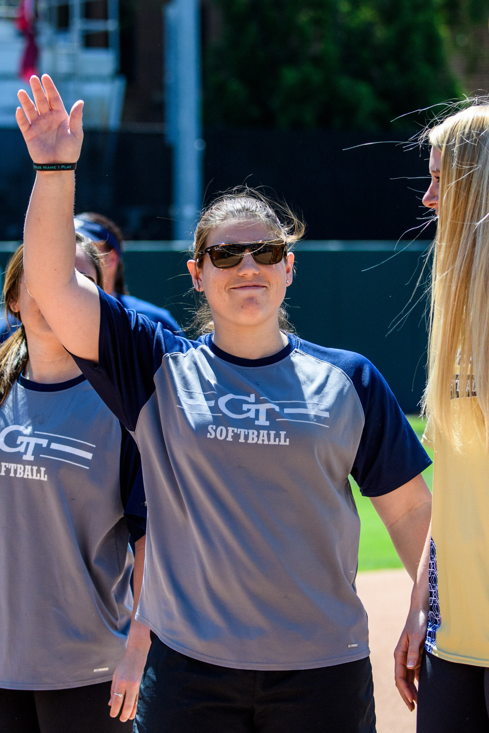 GT Softball Alumni were honored before the game