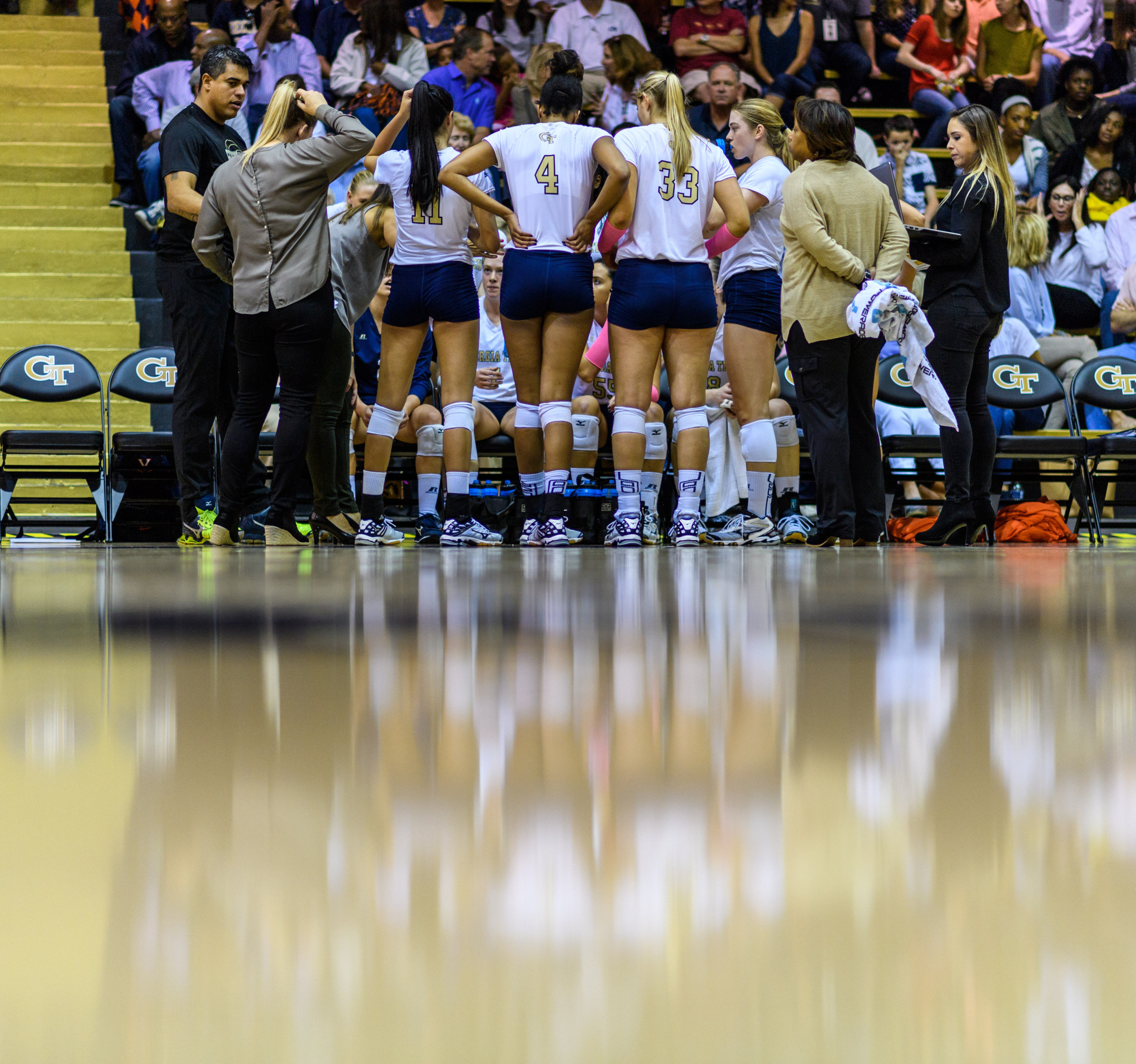 Team during a timeout