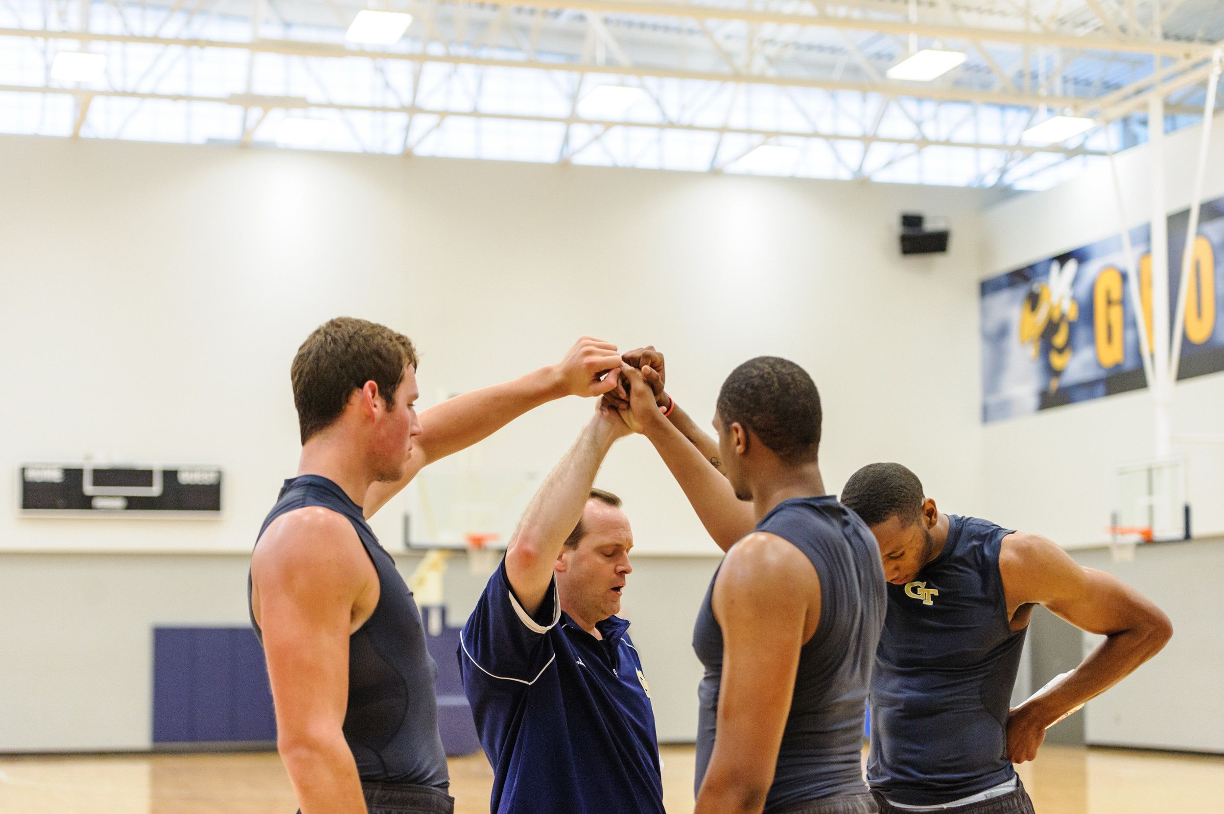 Georgia Tech spring individual instruction and strength training.