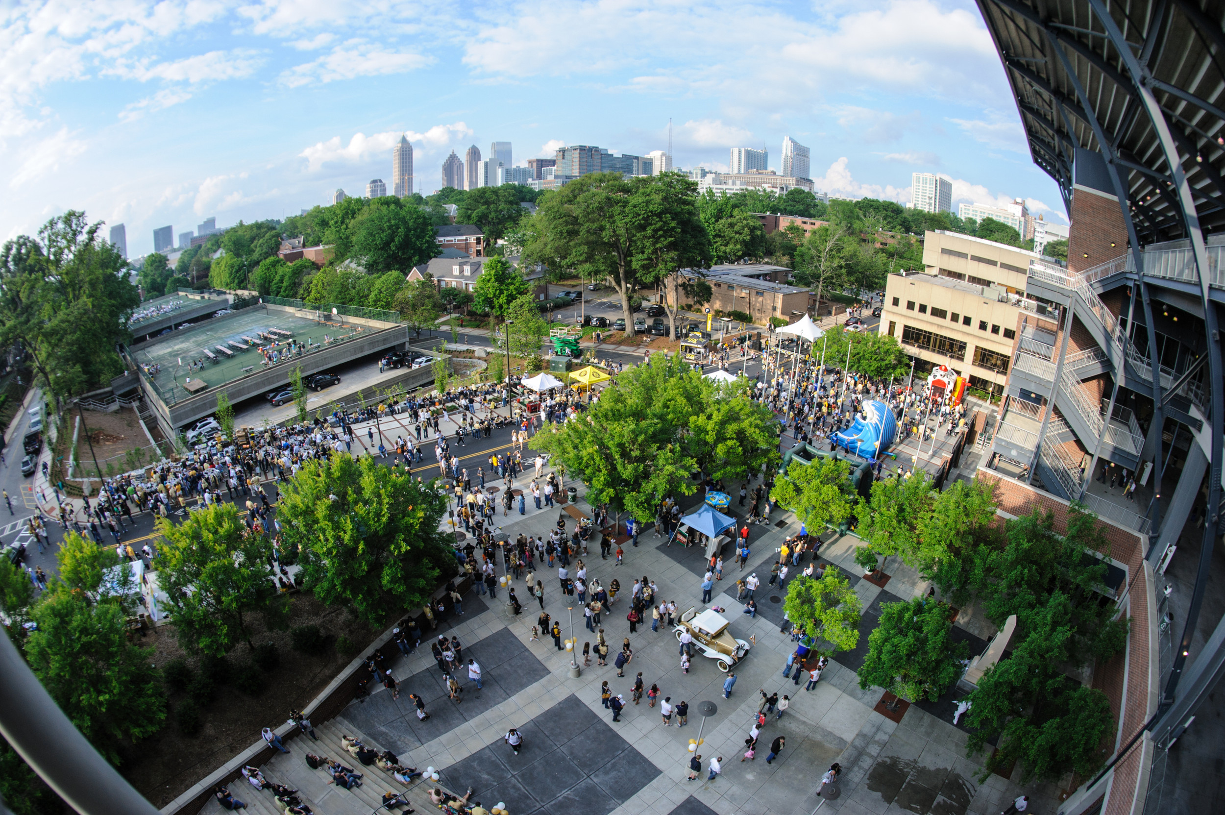 Callaway Plaza during the pregame festivities.