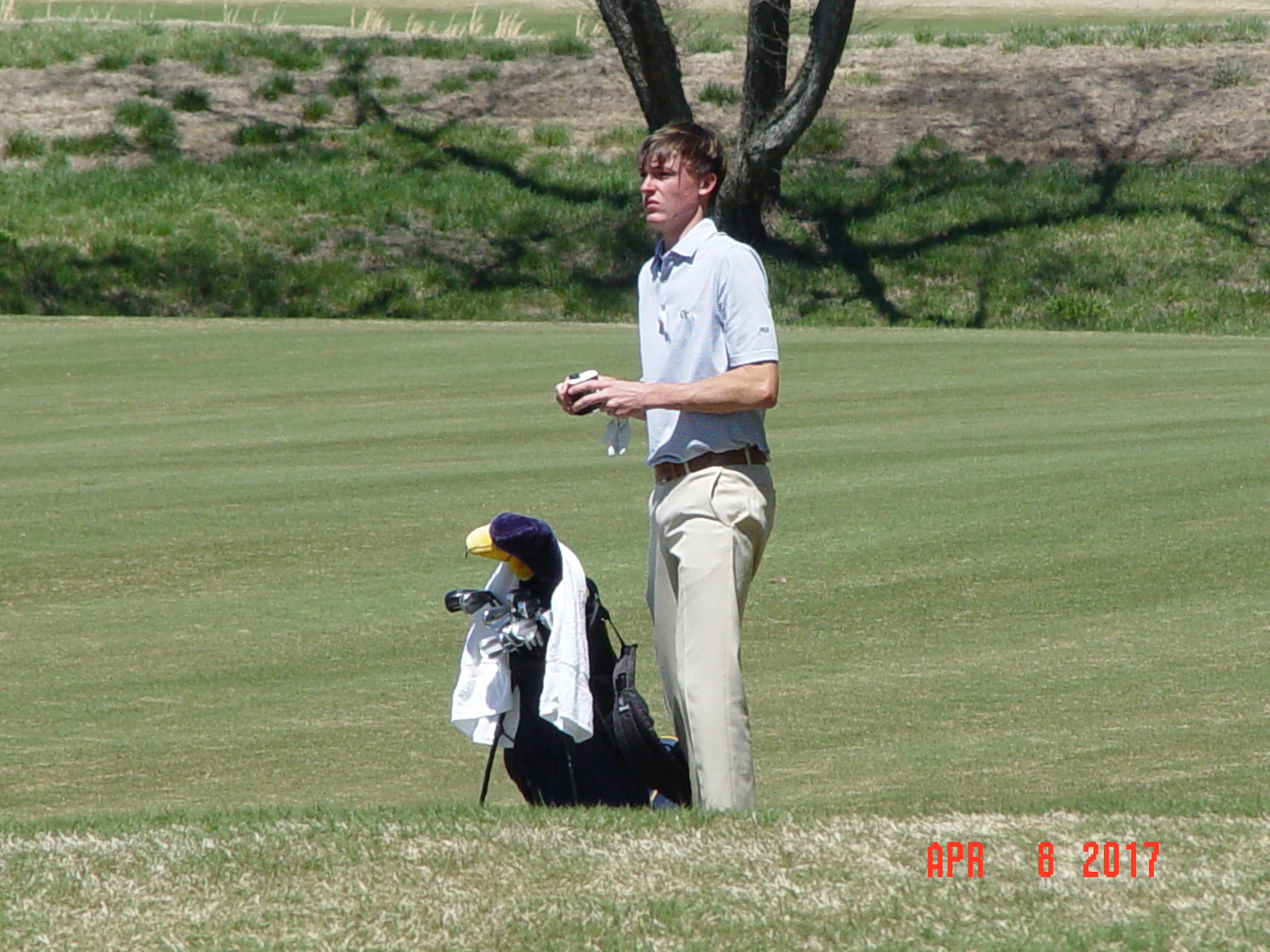 Luke Schniederjans during the second round of the Clemson Invitational, The Cliffs at Keowee Falls, April 8, 2017