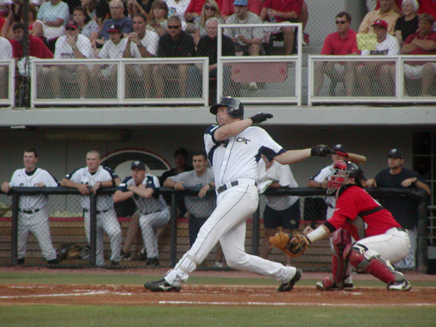 Luke Murton drives home Charlie Blackmon with a first single base hit.