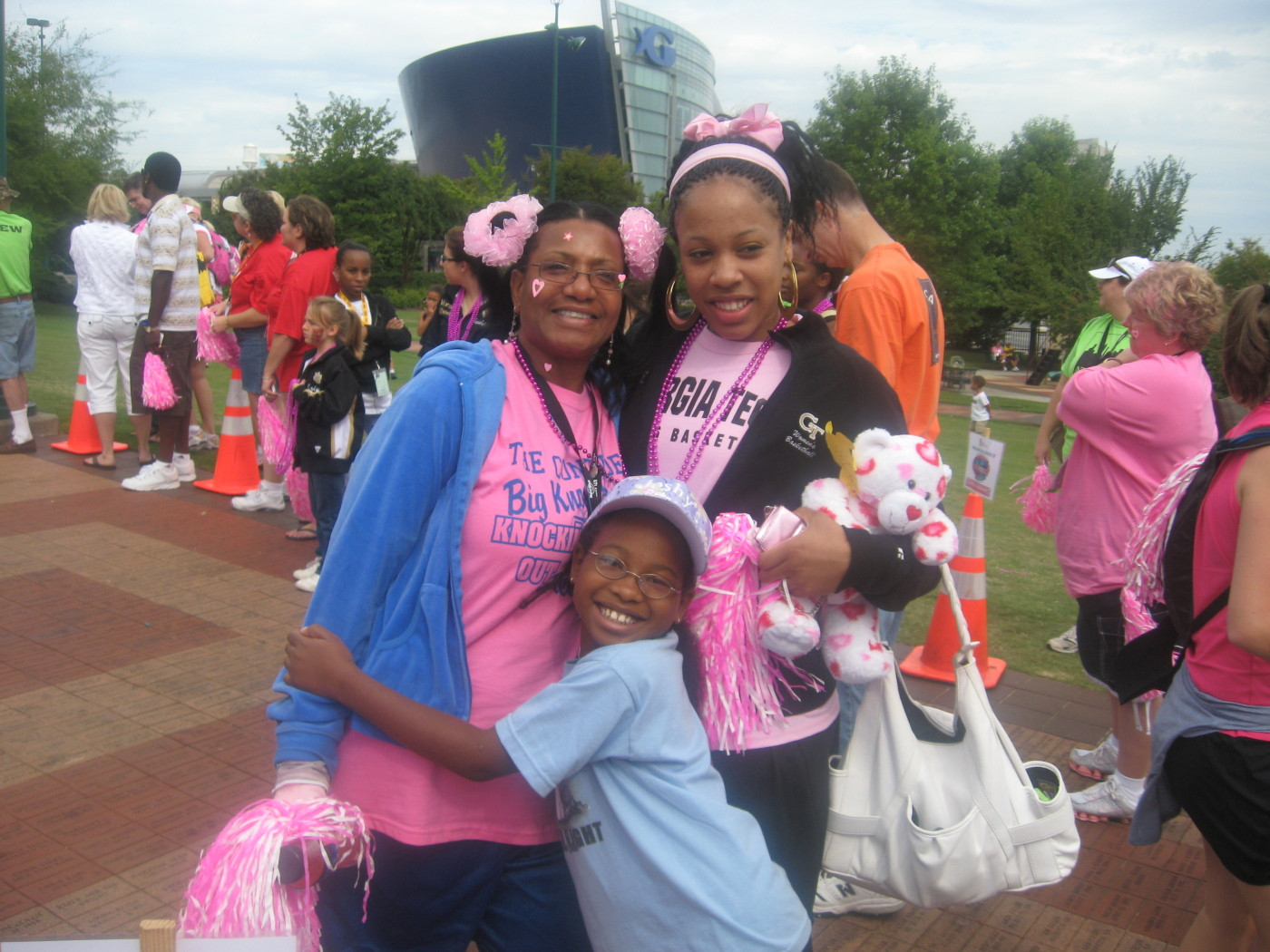 Georgia Tech women's basketball at two-day breast cancer awareness walk