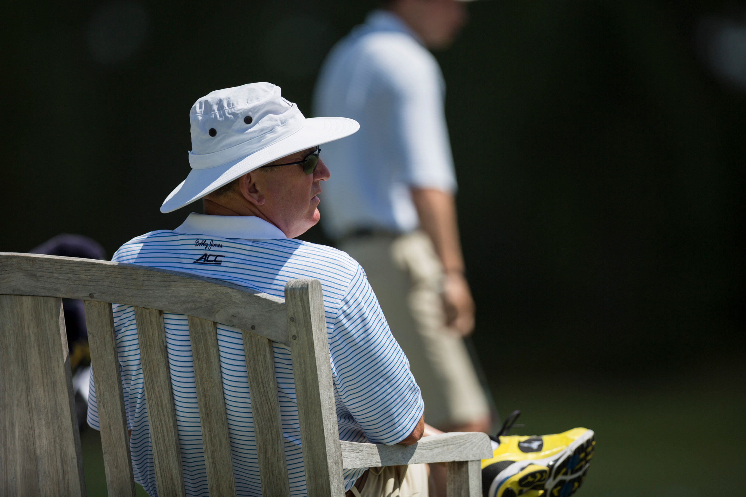 Head coach Bruce Heppler during the third round of the NCAA Championship, May 31, 2015, Bradendon, Fla.