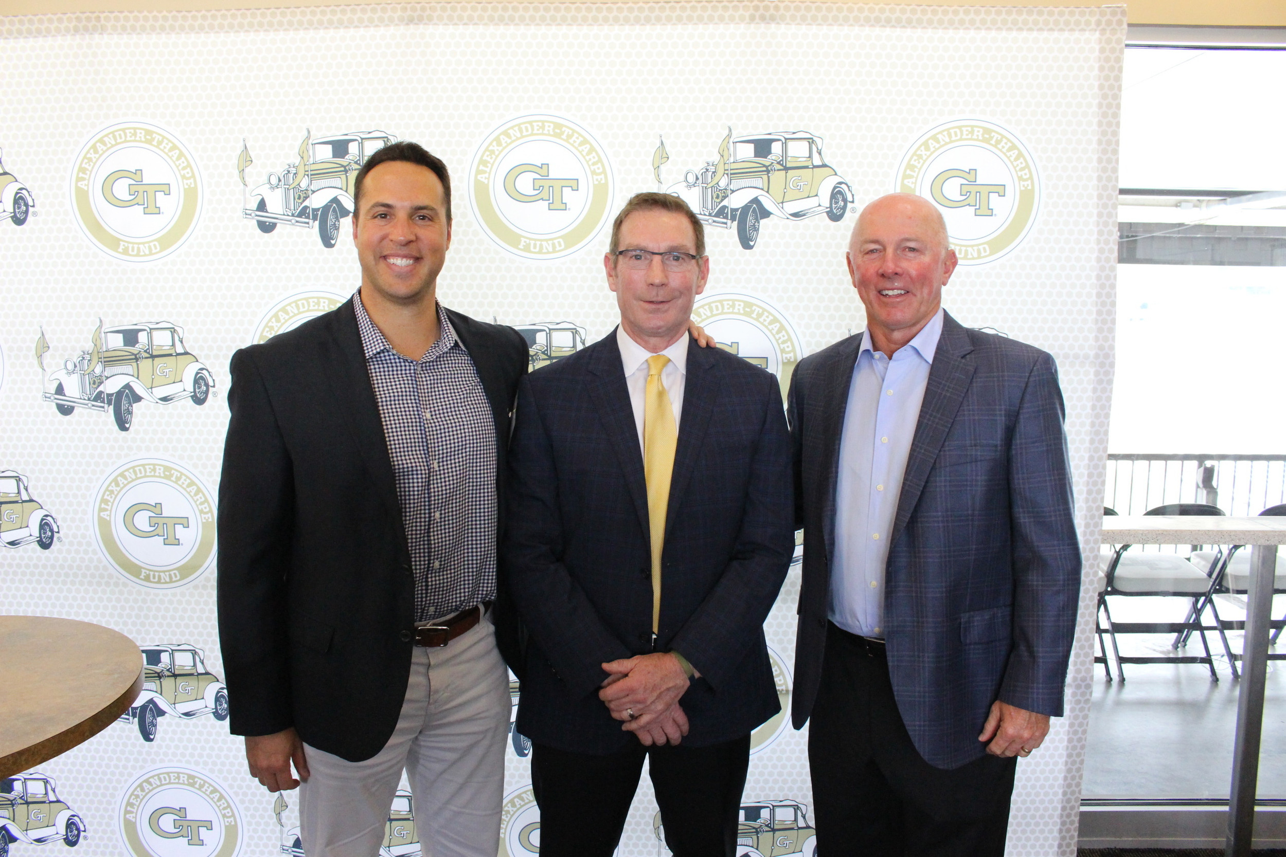 Mark Teixeira, Todd Stansbury, Danny Hall - Russ Chandler Stadium Renovations Phase II unveil (April 9, 2018)