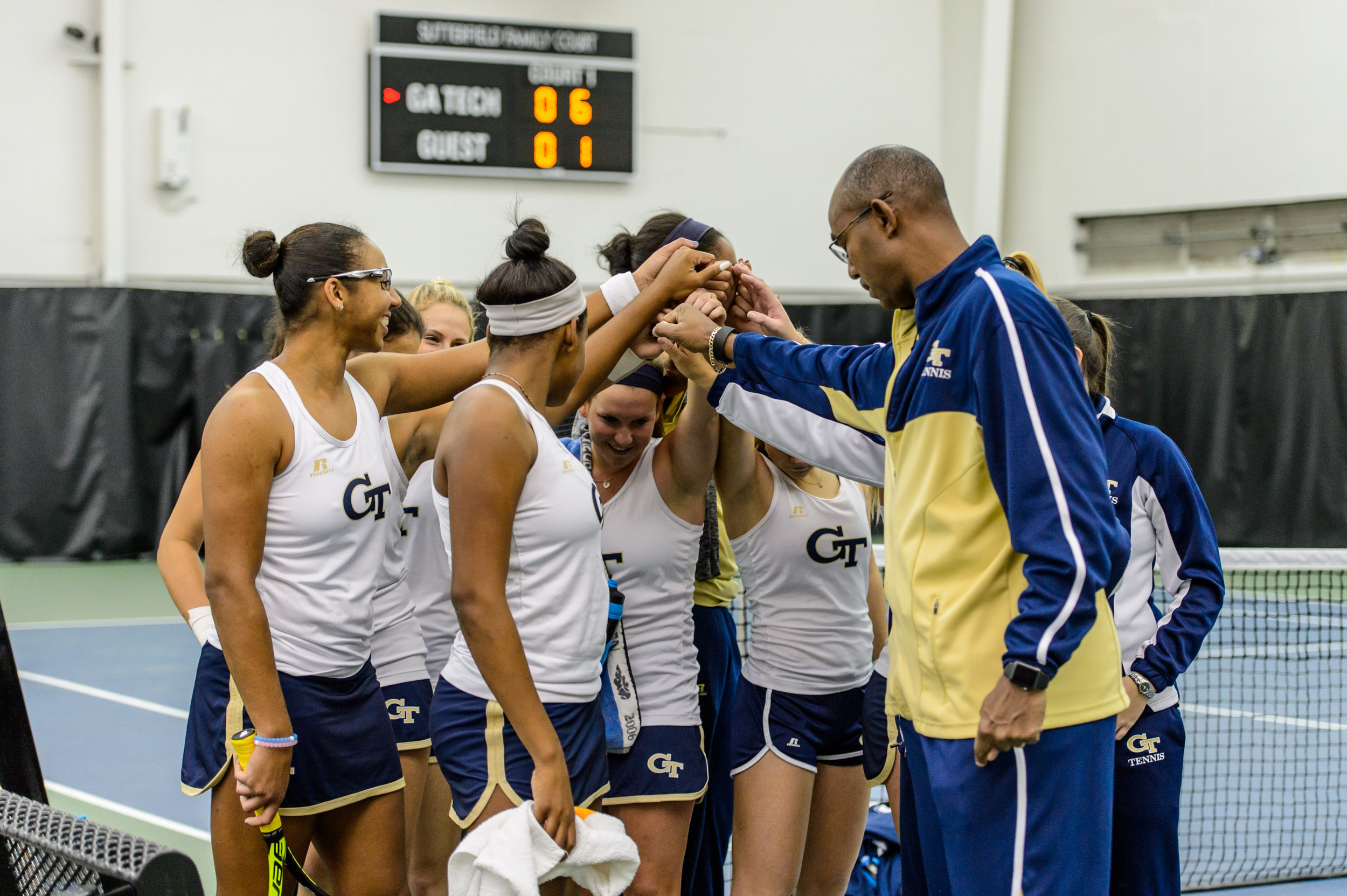 Team huddle