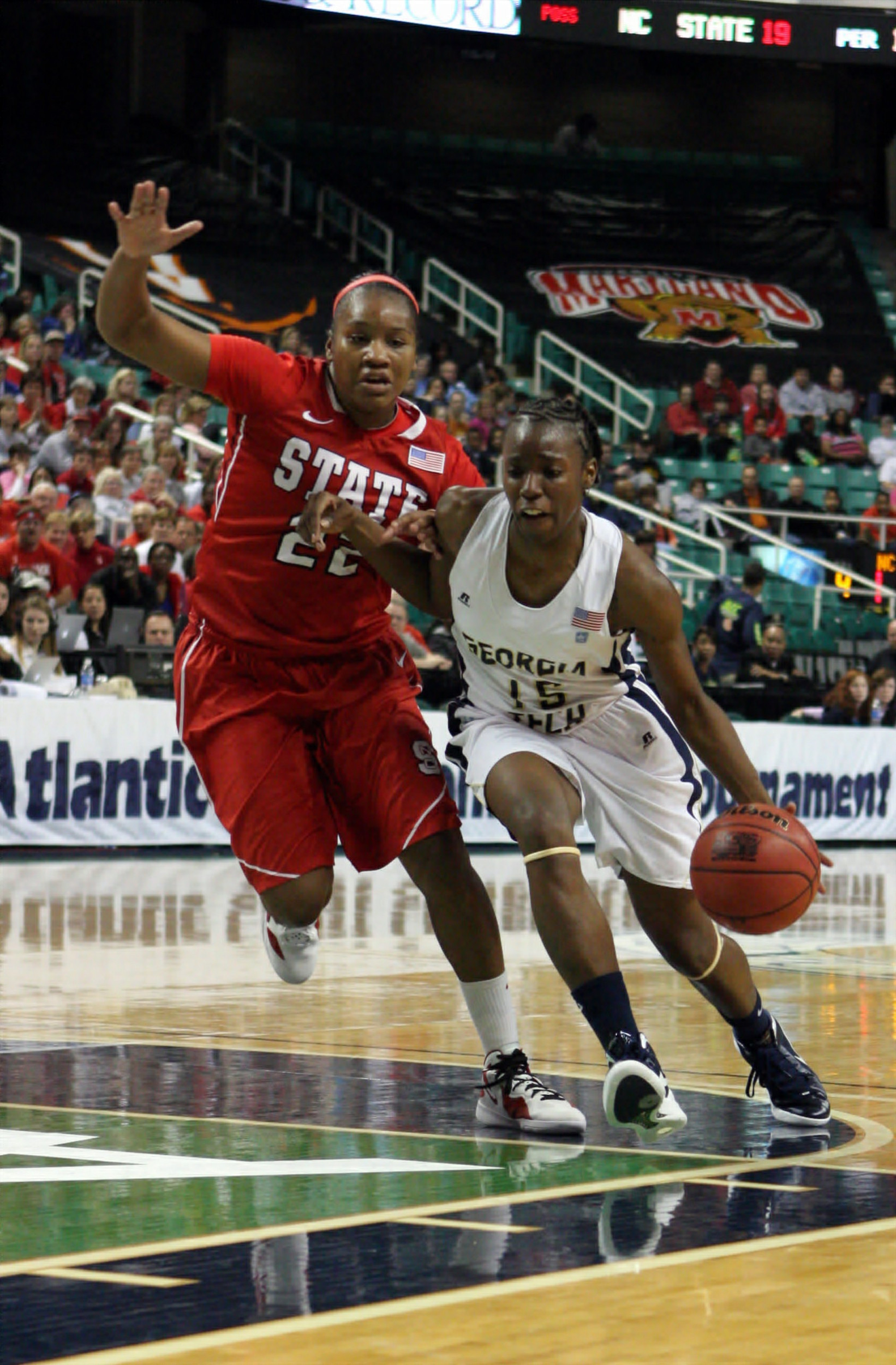 Tyaunna Marshall against NC State in the ACC Tournament.