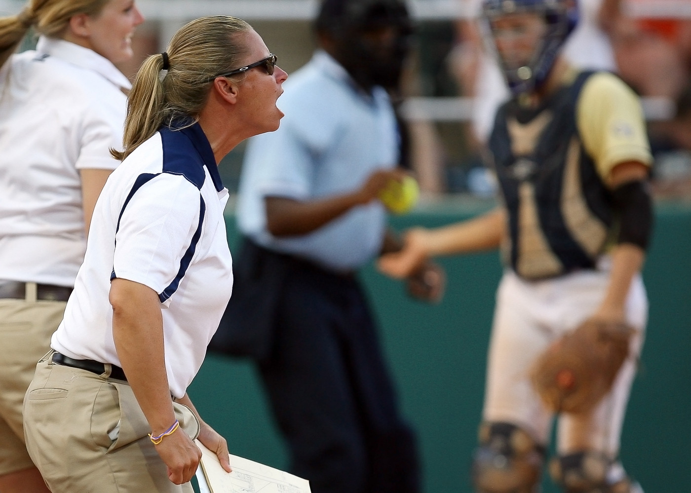 Head coach Sharon Perkins