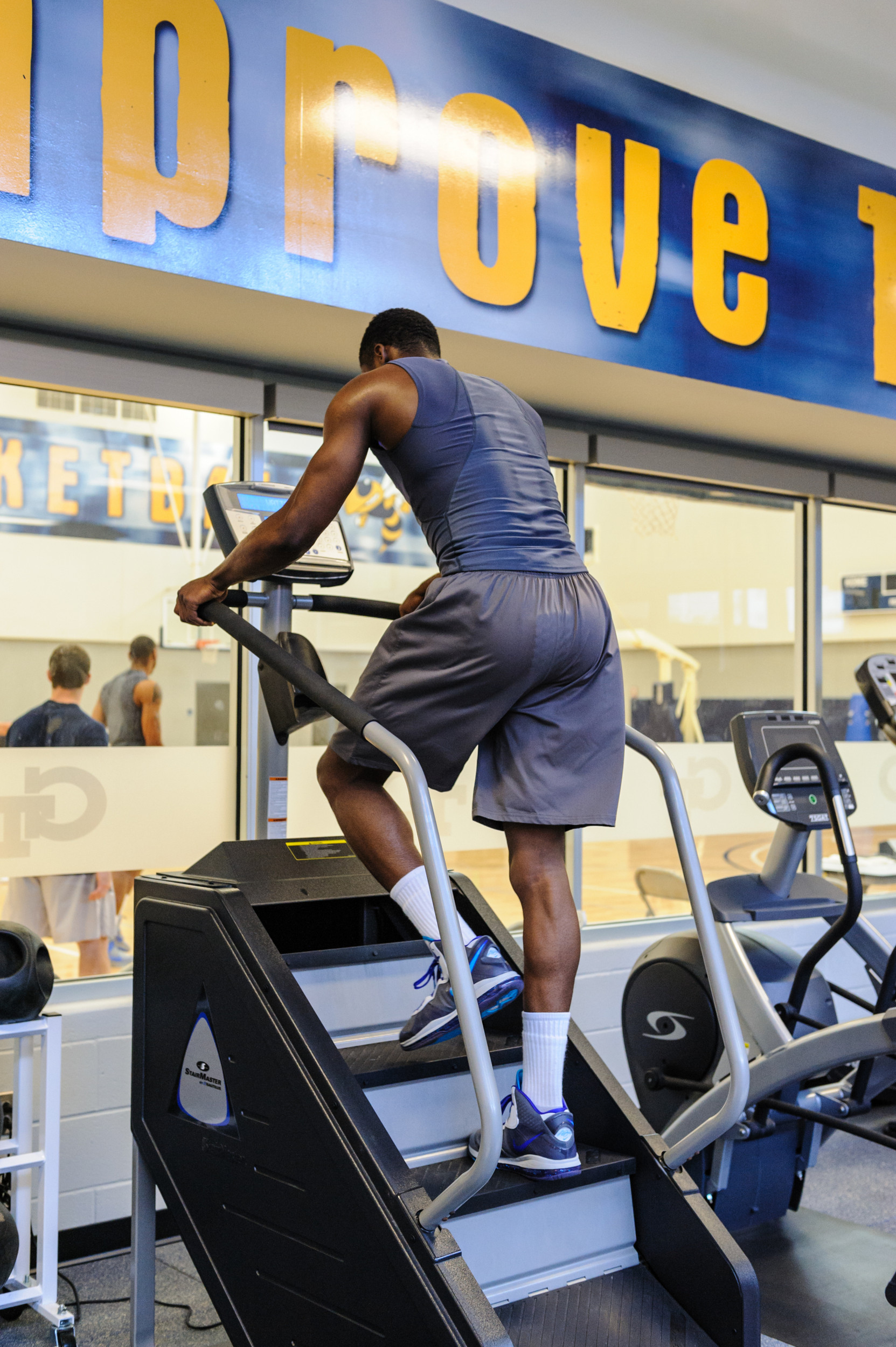Stacey Poole at Georgia Tech spring individual instruction and strength training.