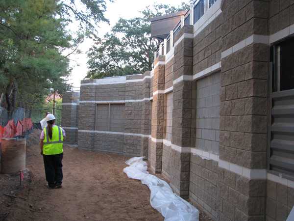 This will be the main walk-way behind the concourse.