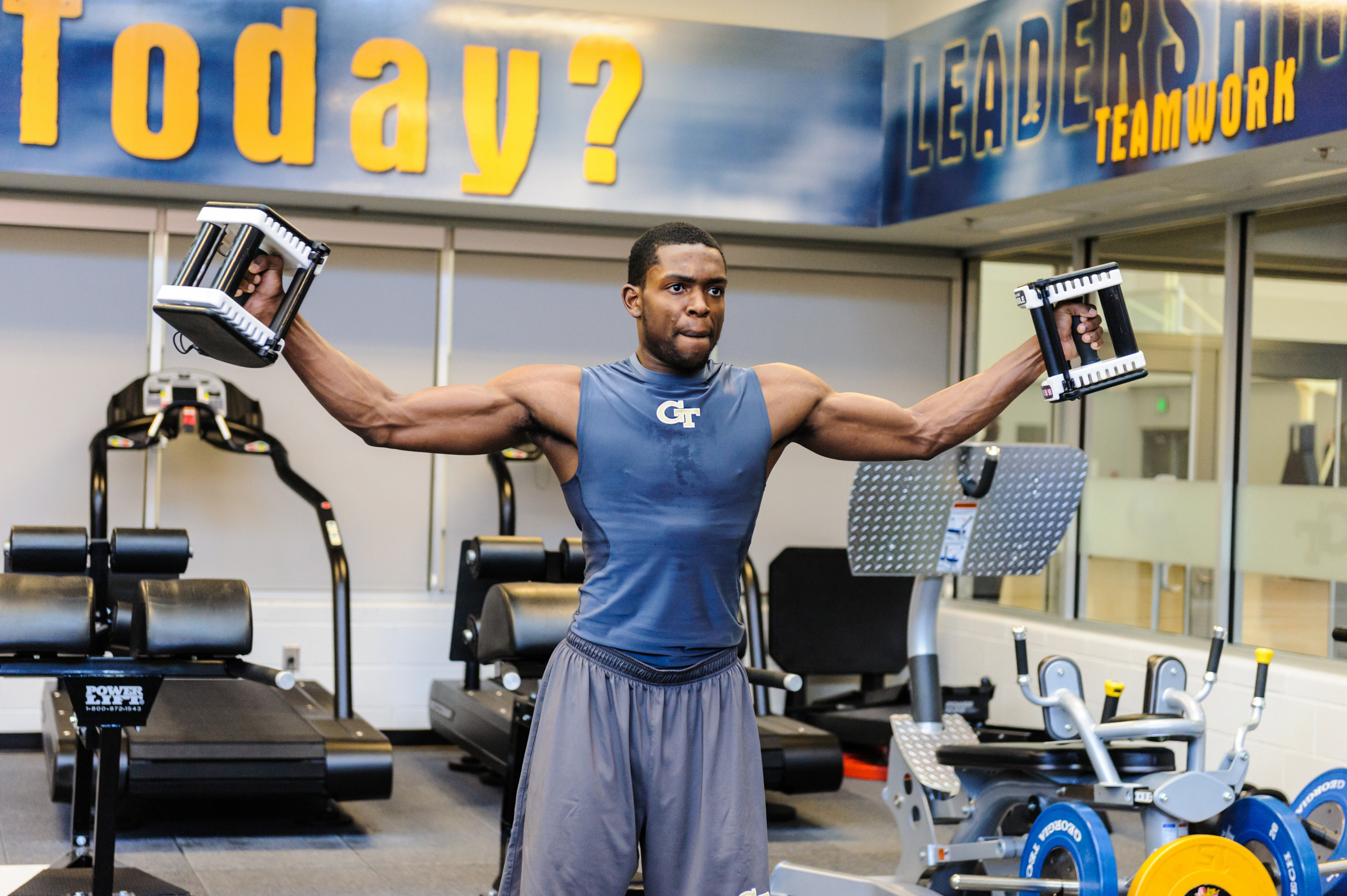 Georgia Tech spring individual instruction and strength training.