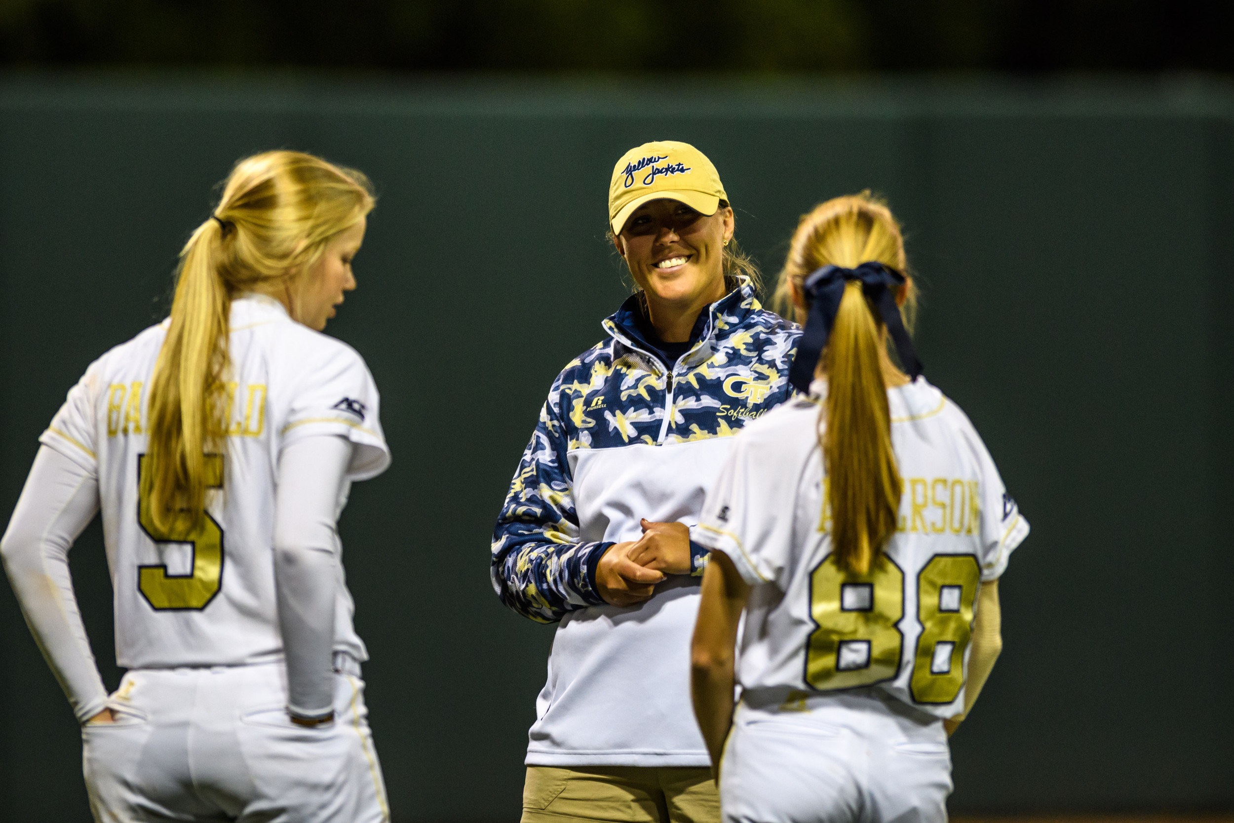Emily Anderson (88), Brooke Barfield (5), Assistant Coach Sage Woodham