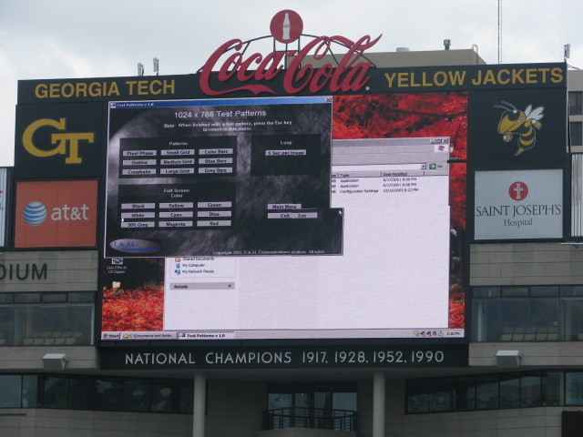 More testing on the new video board.