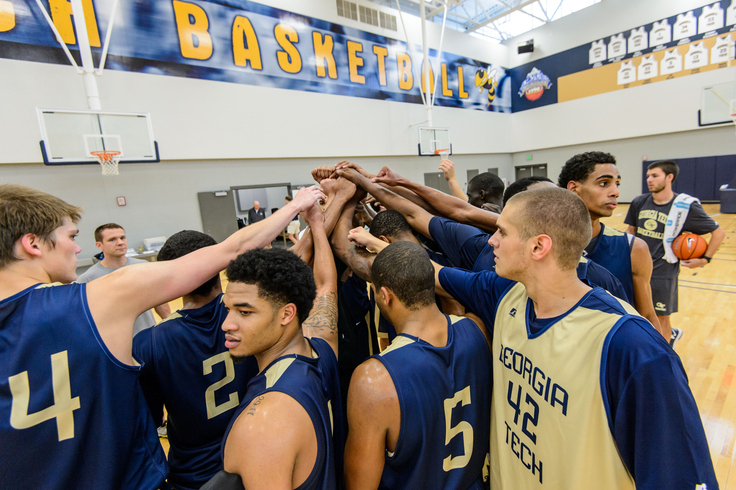 Team huddle