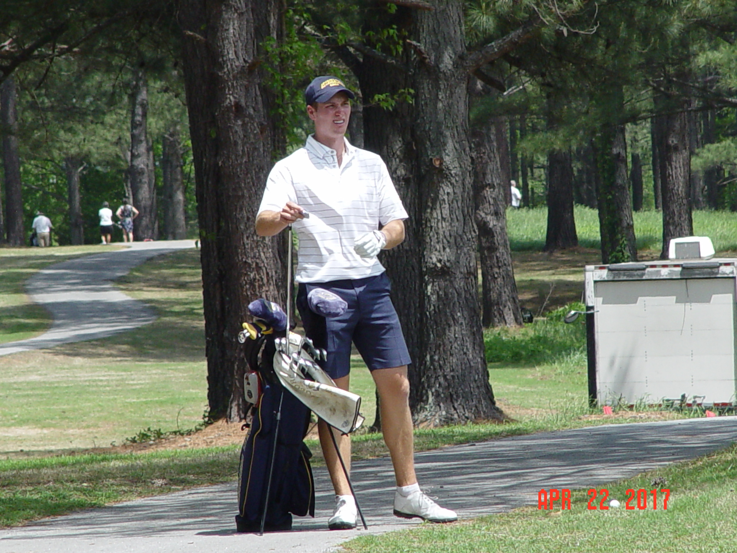 Vincent Whaley during the second round of the ACC Men's Golf Championship, Musgrove Mill Golf Club, Clinton, S.C., April 22, 2017