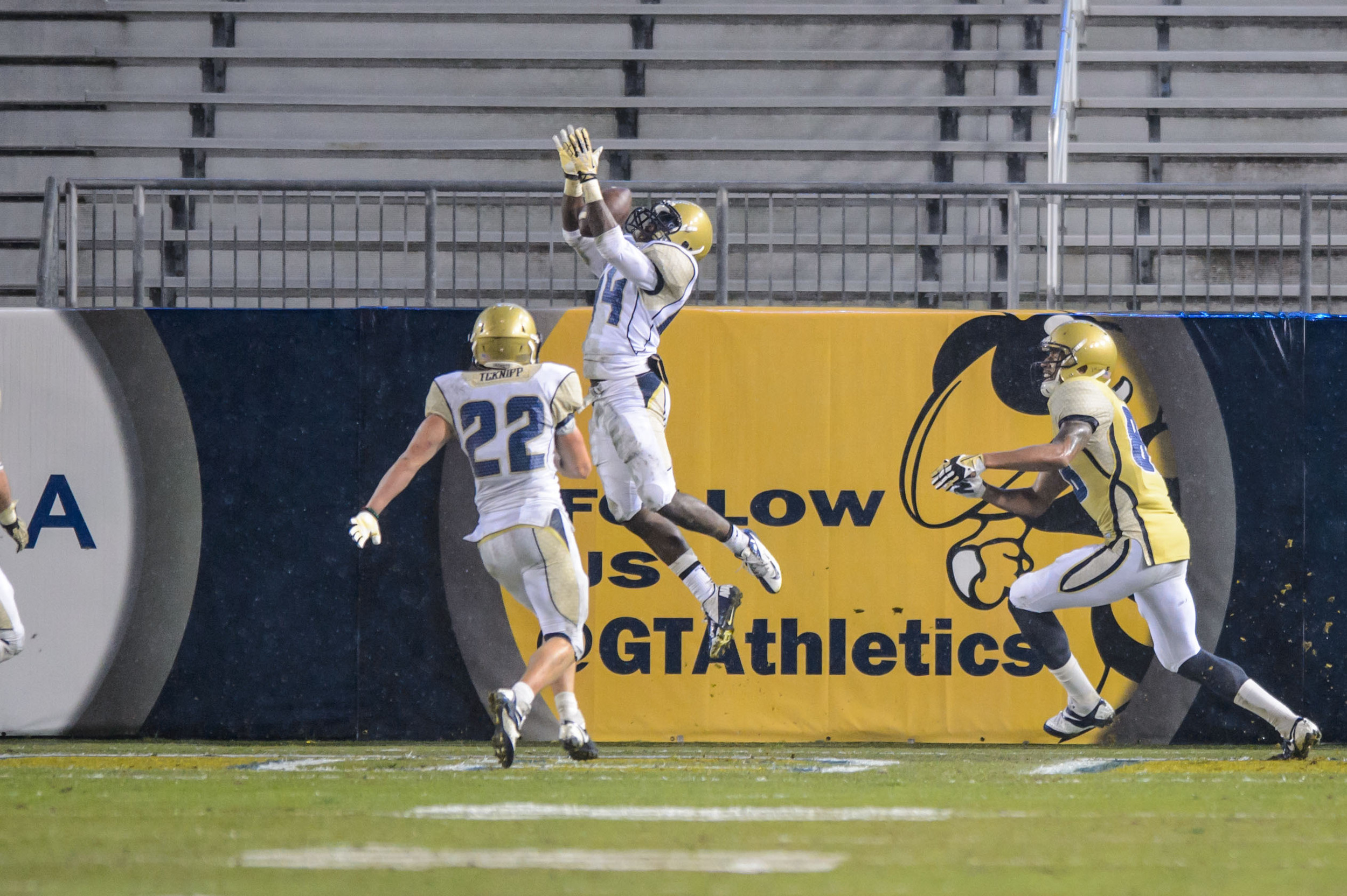 Corey Griffin (14), Tyler Teknipp (22), Darren Waller (88)