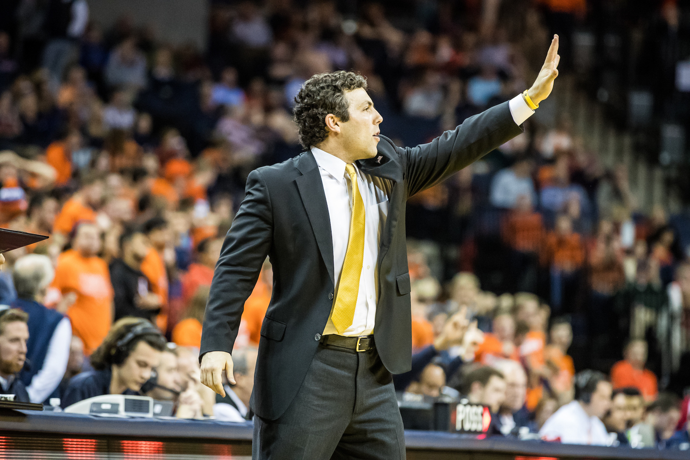 Head coach Josh Pastner vs. Virginia, January 21, 2017