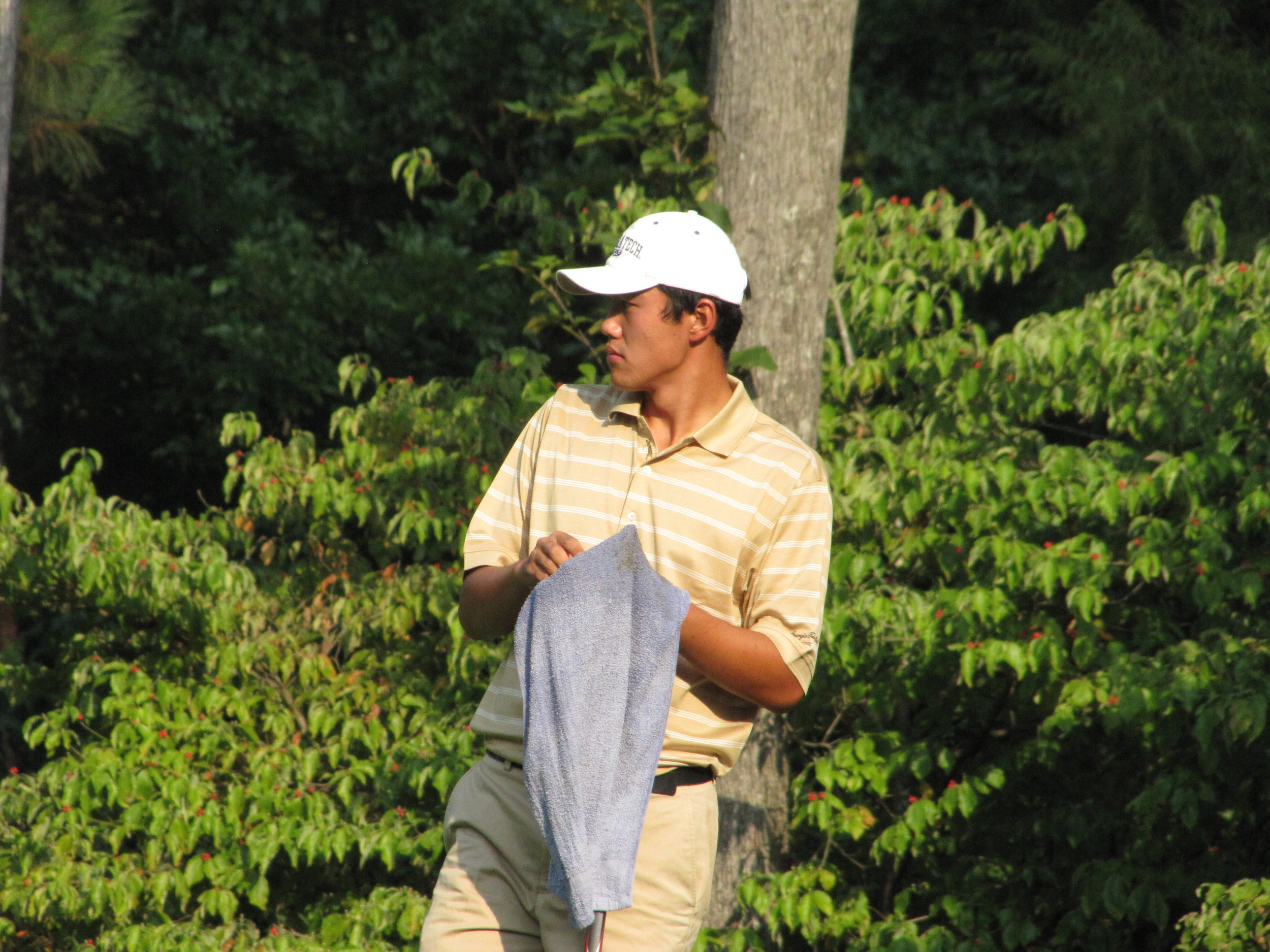 Minghao Wang during Georgia Tech's preseason qualifying, September 3 at the Golf Club of Georgia.