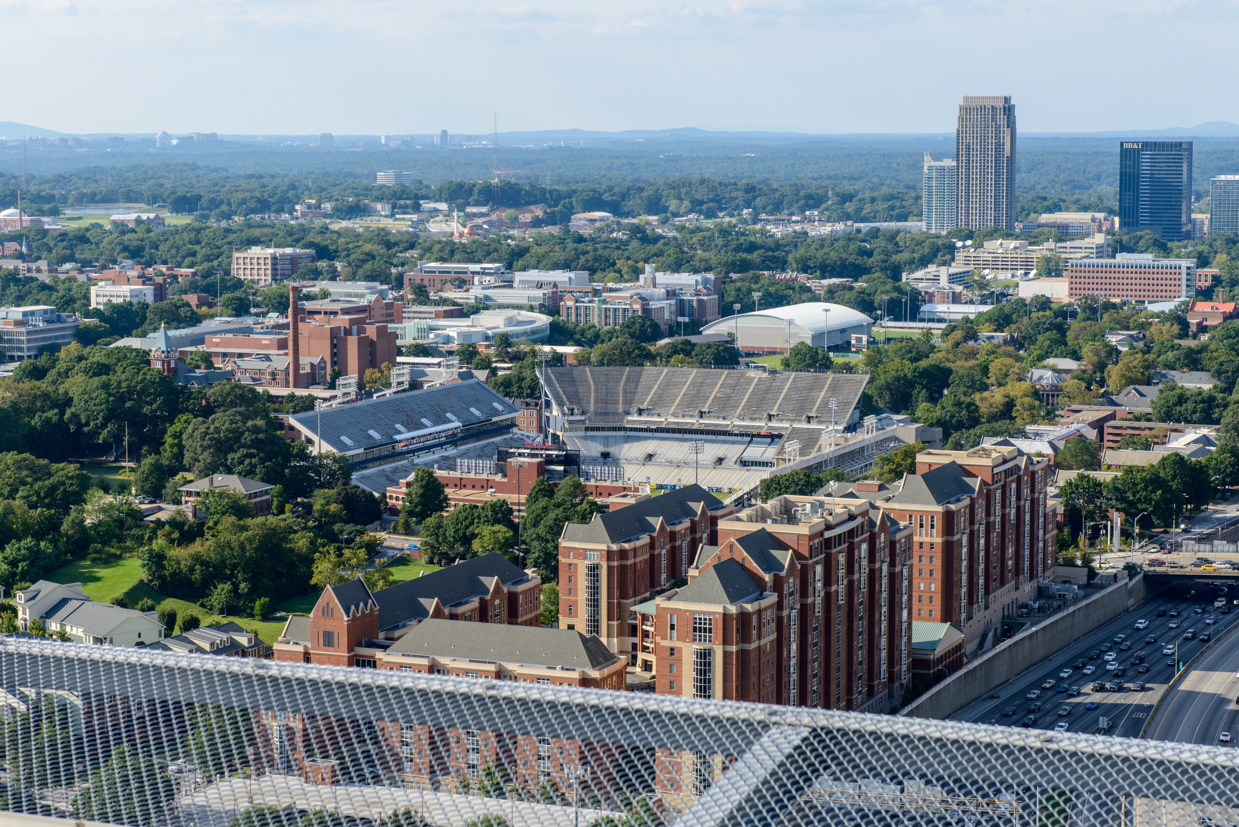 Georgia Tech men's tennis shoot on top of the W Hotel in downtown Atlanta