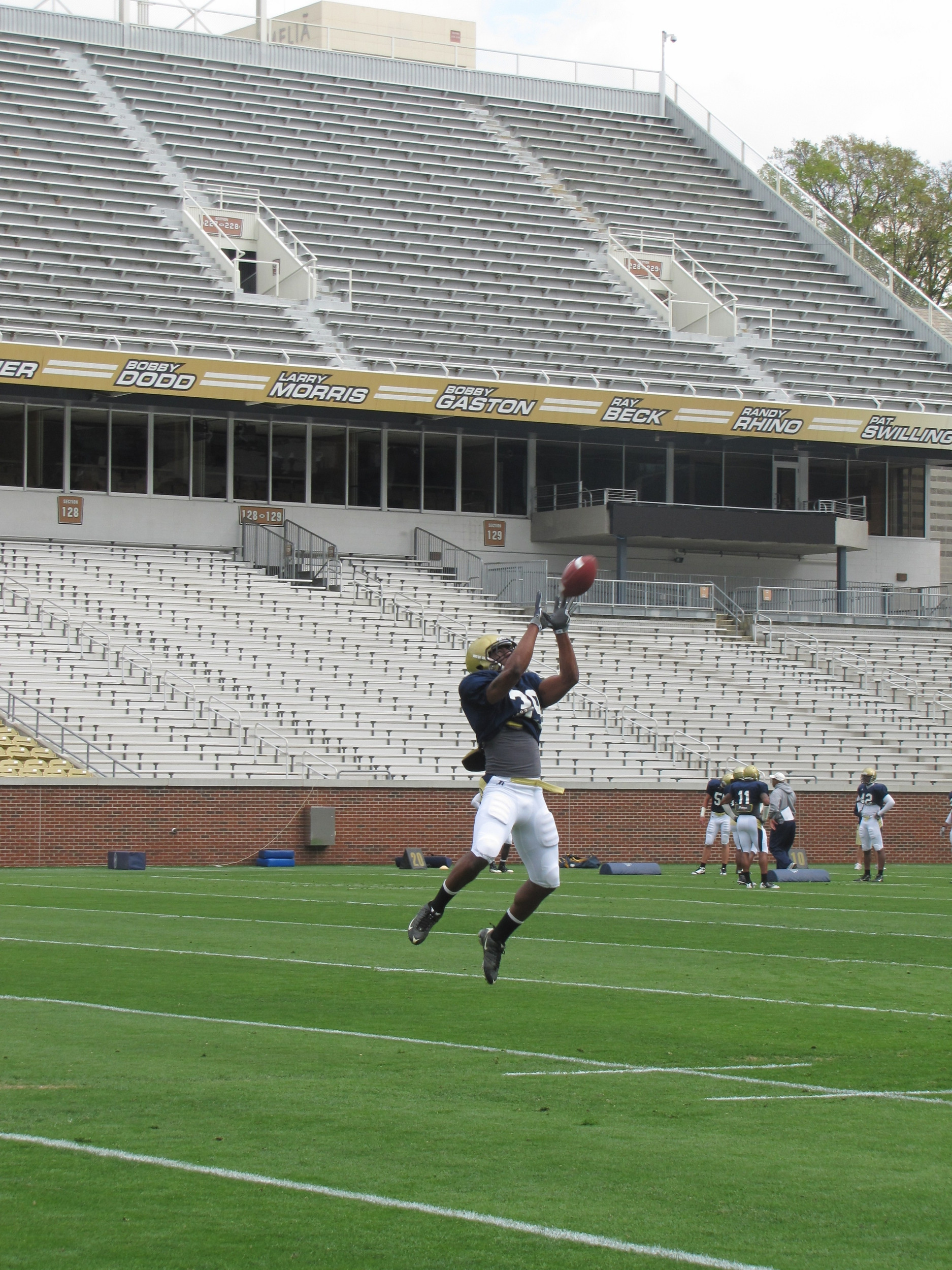 Football Practice - April 1, 2011