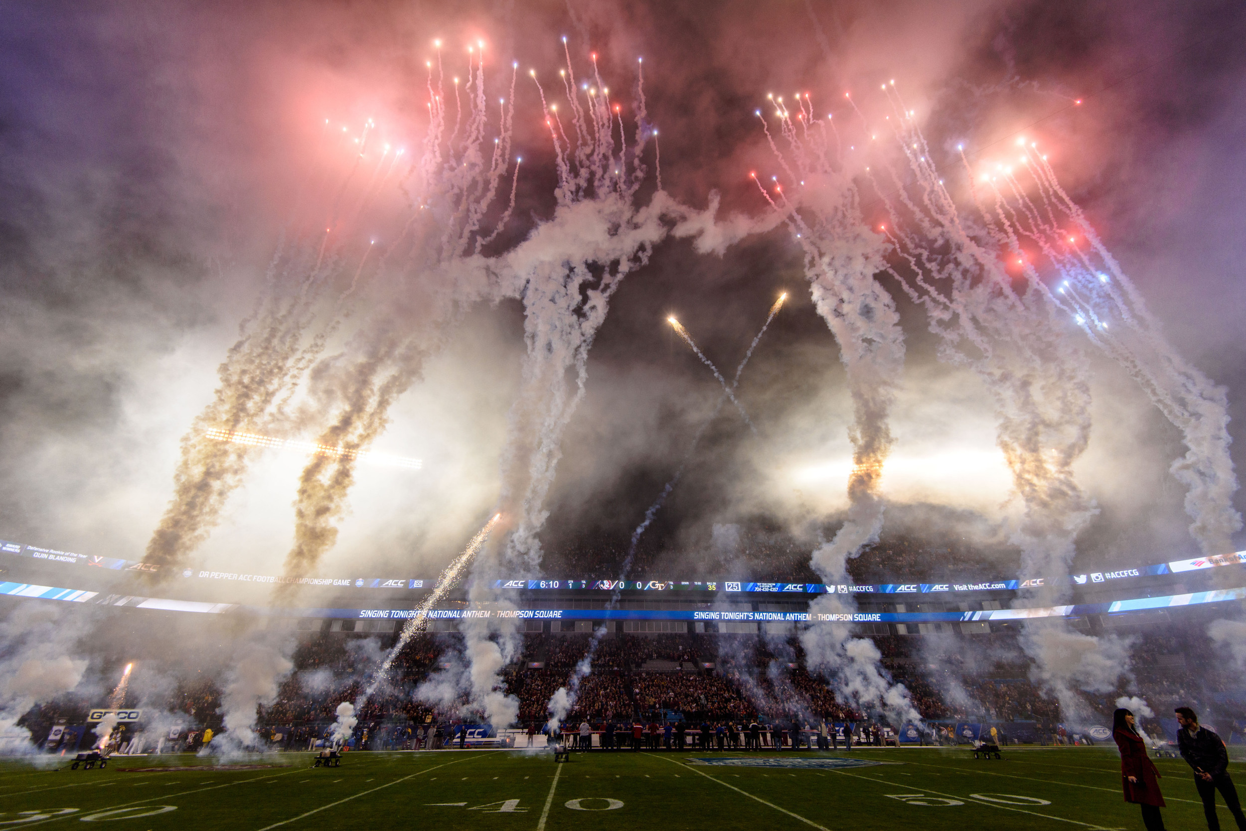 Fireworks at Bank of America Stadium