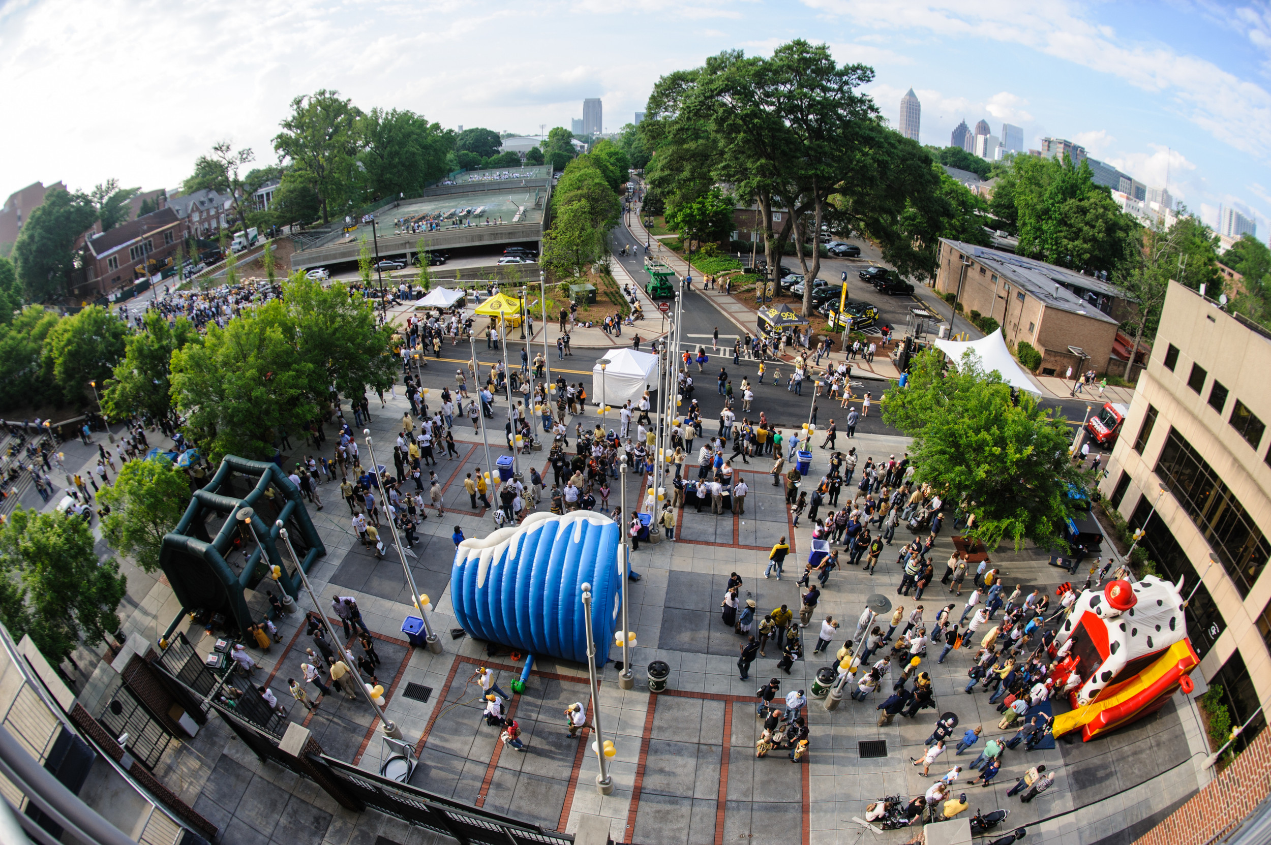 Callaway Plaza during the pregame festivities.