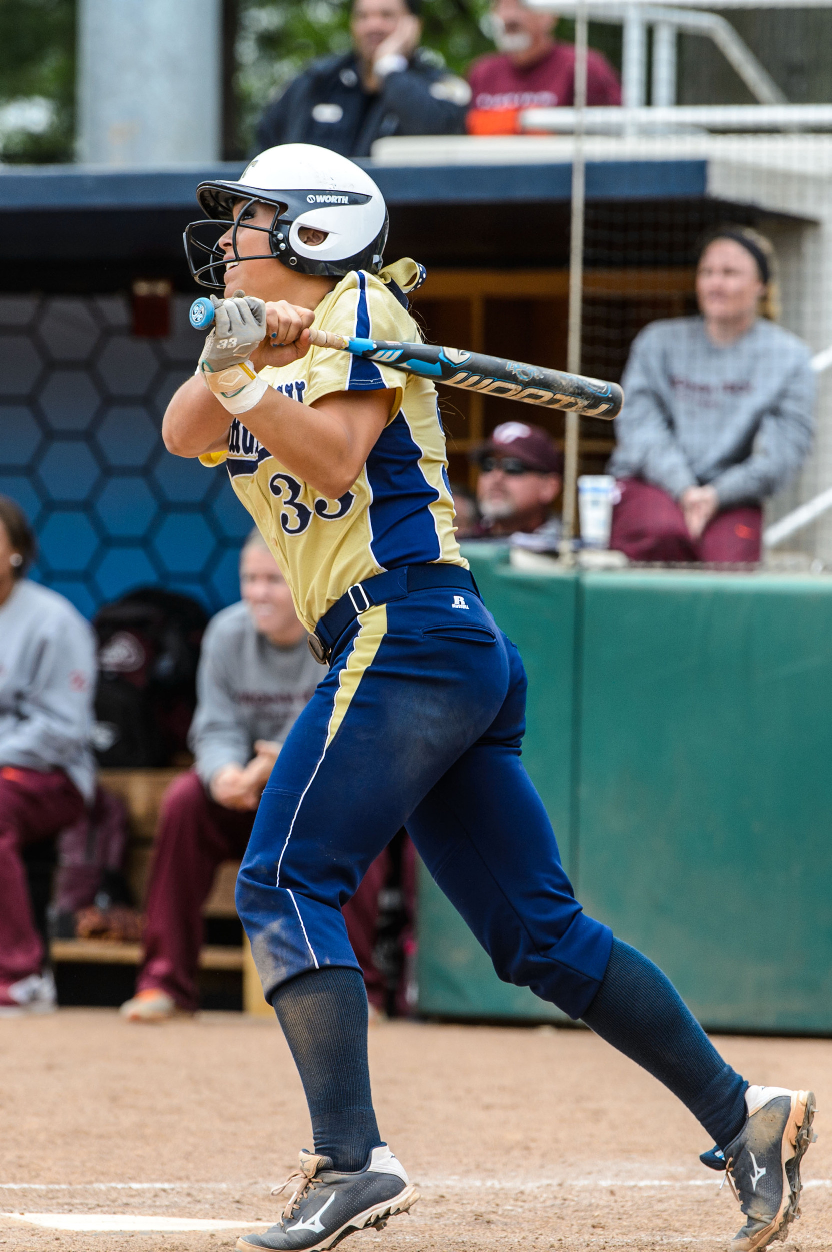Kanani Cabrales (33) hits her first career home run!