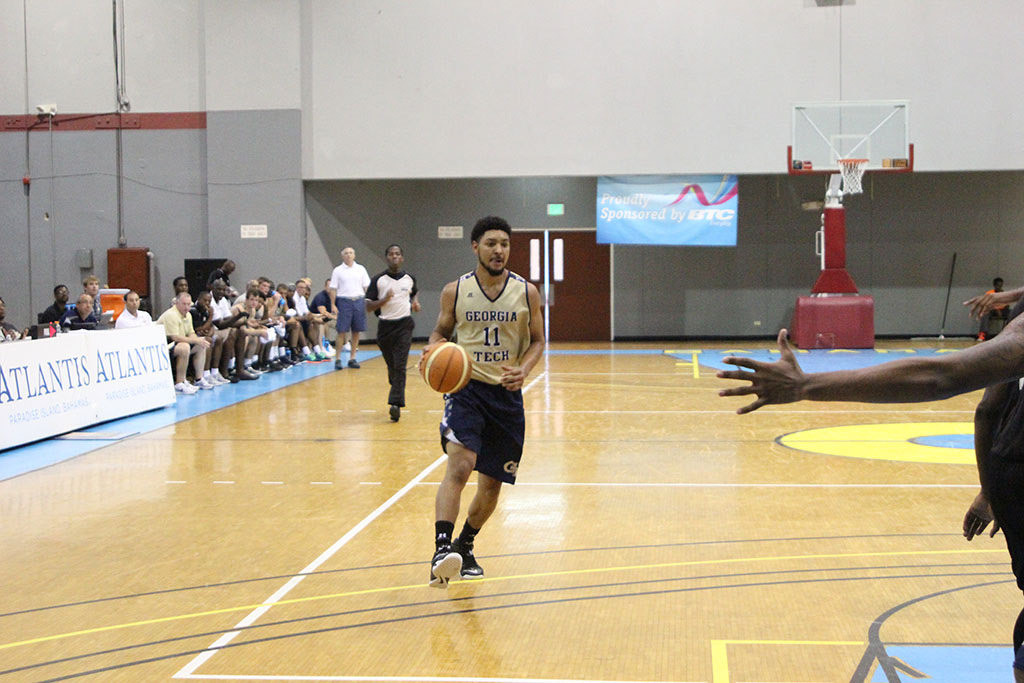 Josh Heath - Georgia Tech men's basketball game action during their 2015 Bahamas Tour.