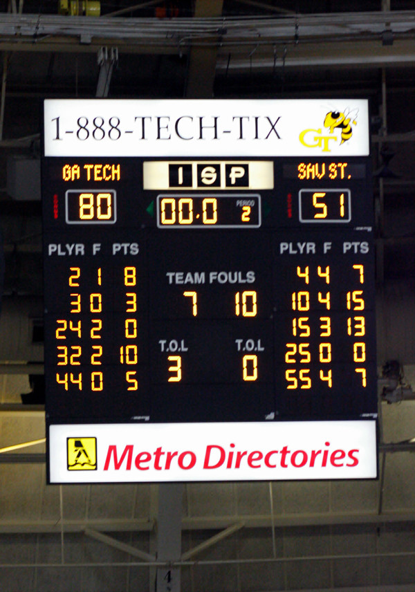 Georgia Tech 80 - Savannah State 51