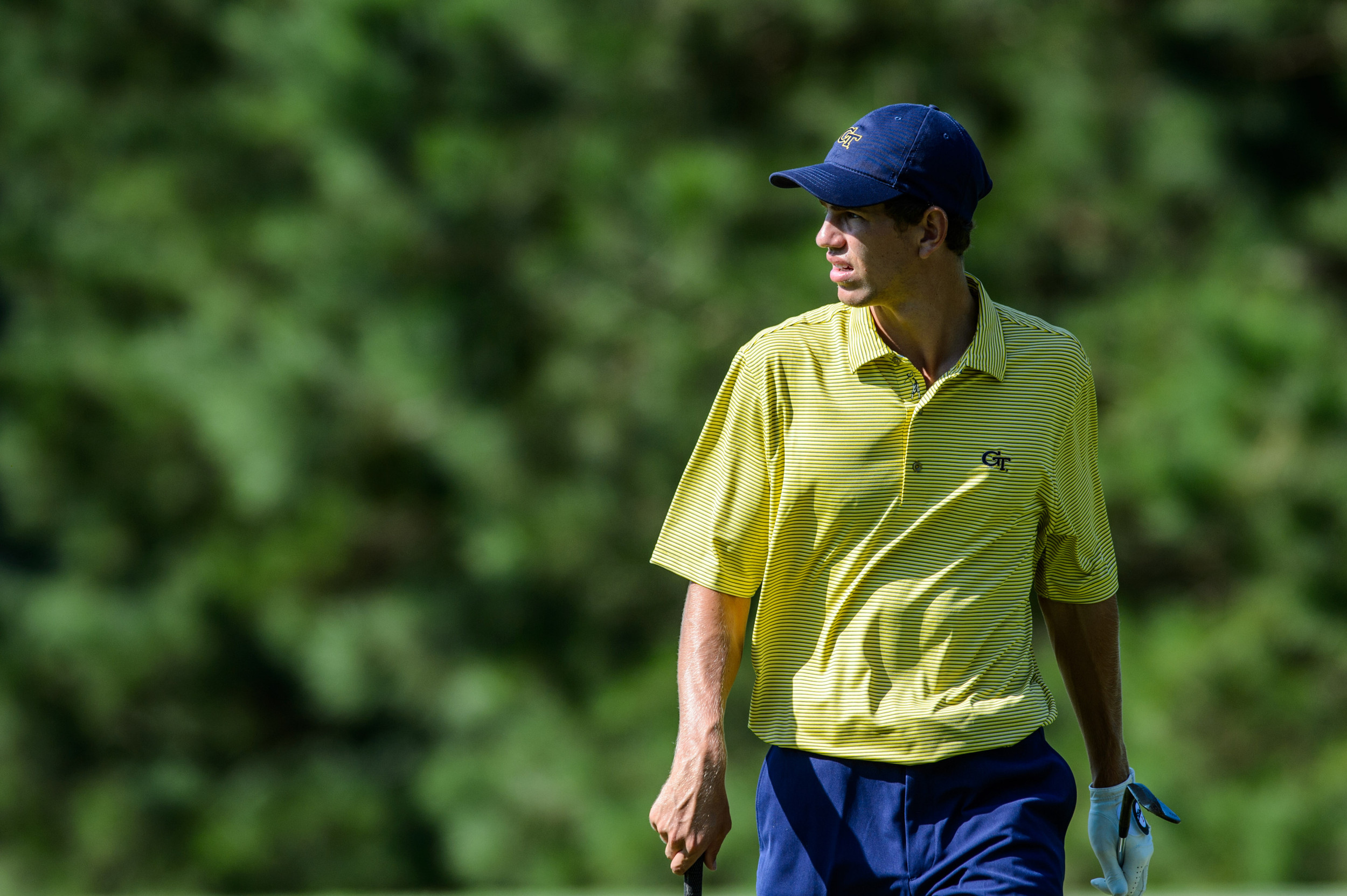 Michael Hines during the final round of the Carpet Capital Collegiate, September 7, 2014
