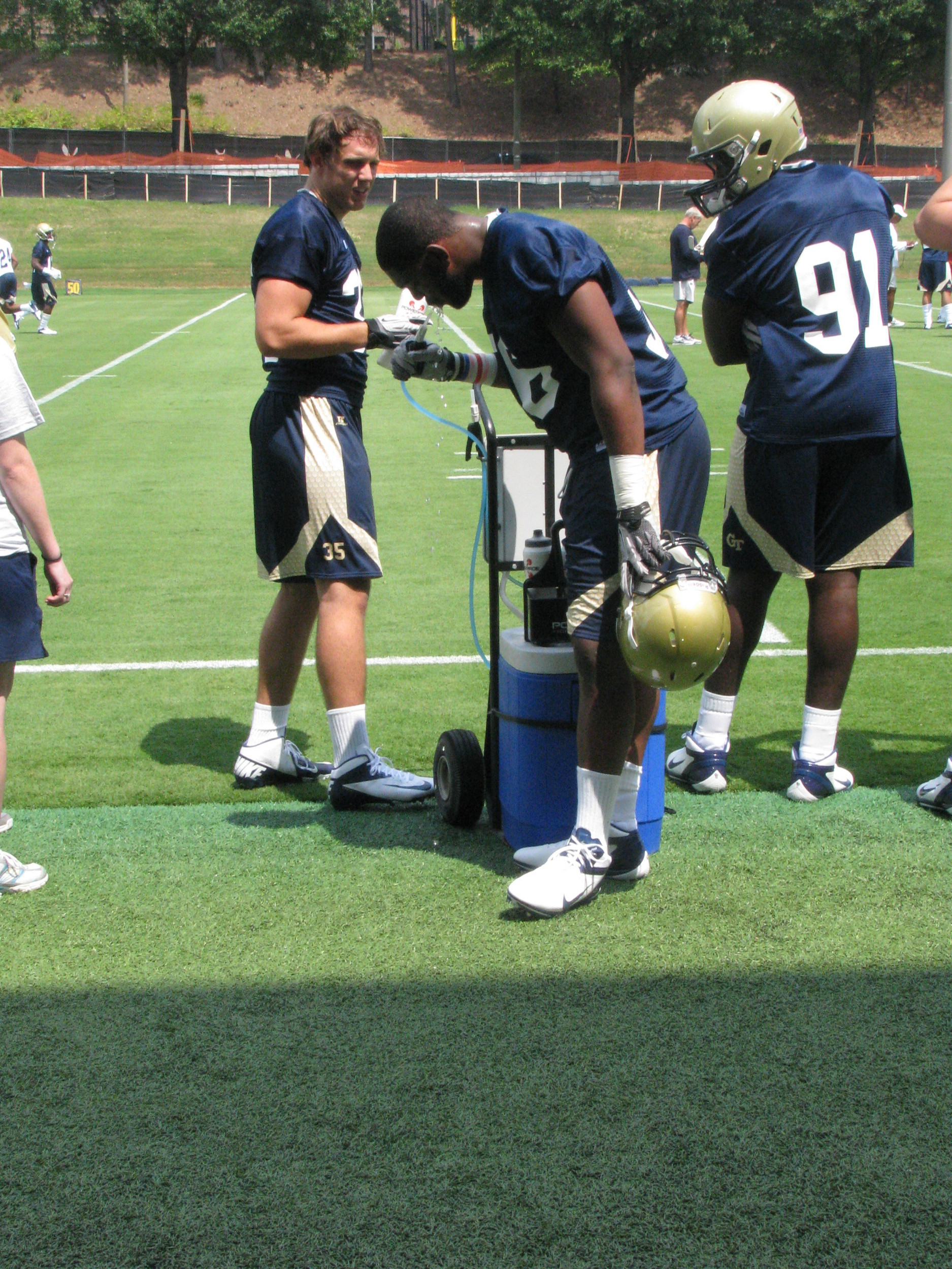 First day of 2012 Preseason Football Practice (8/3/12)