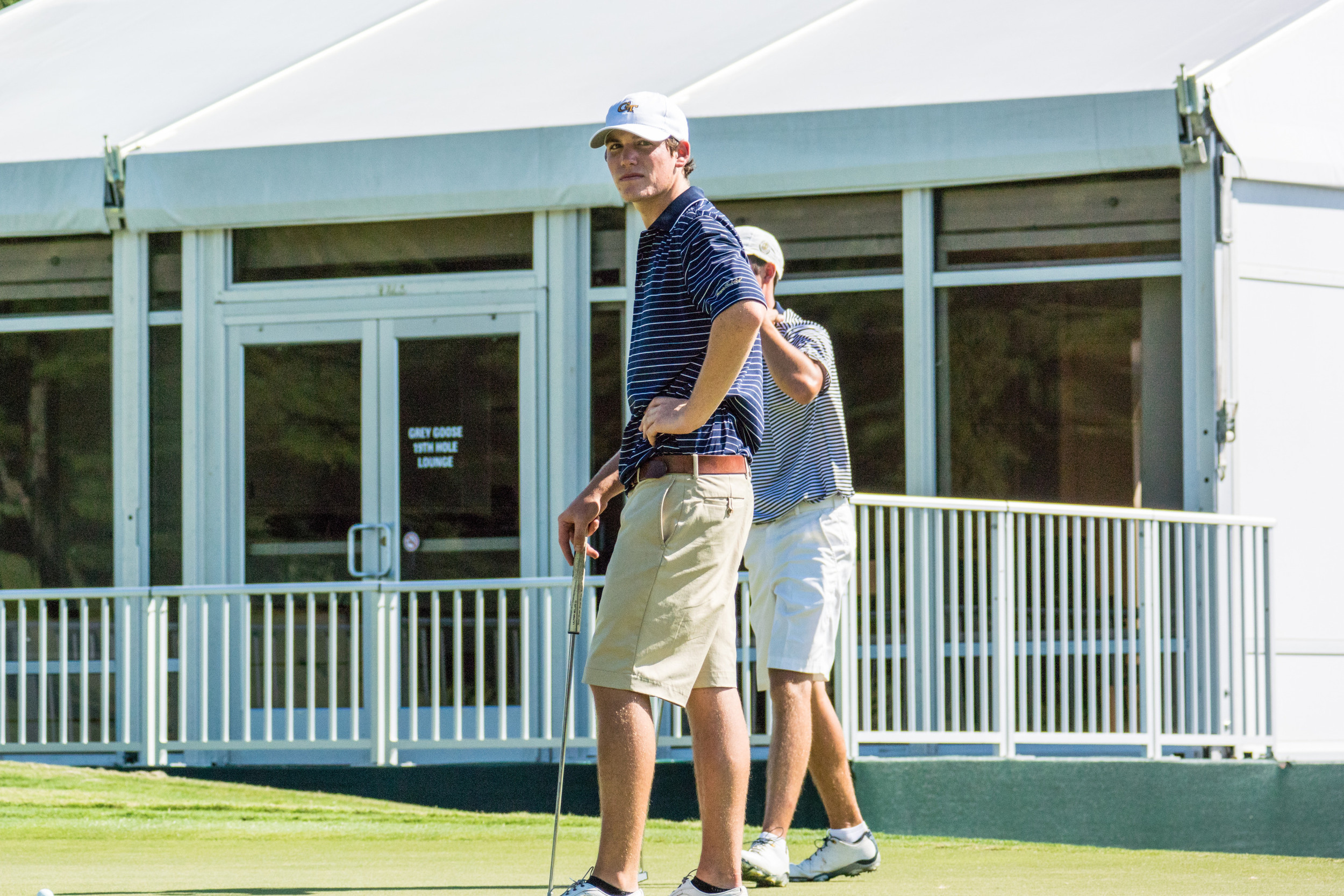 Michael Pisciotta during a team qualifying round at East Lake Golf Club, August 28, 2014